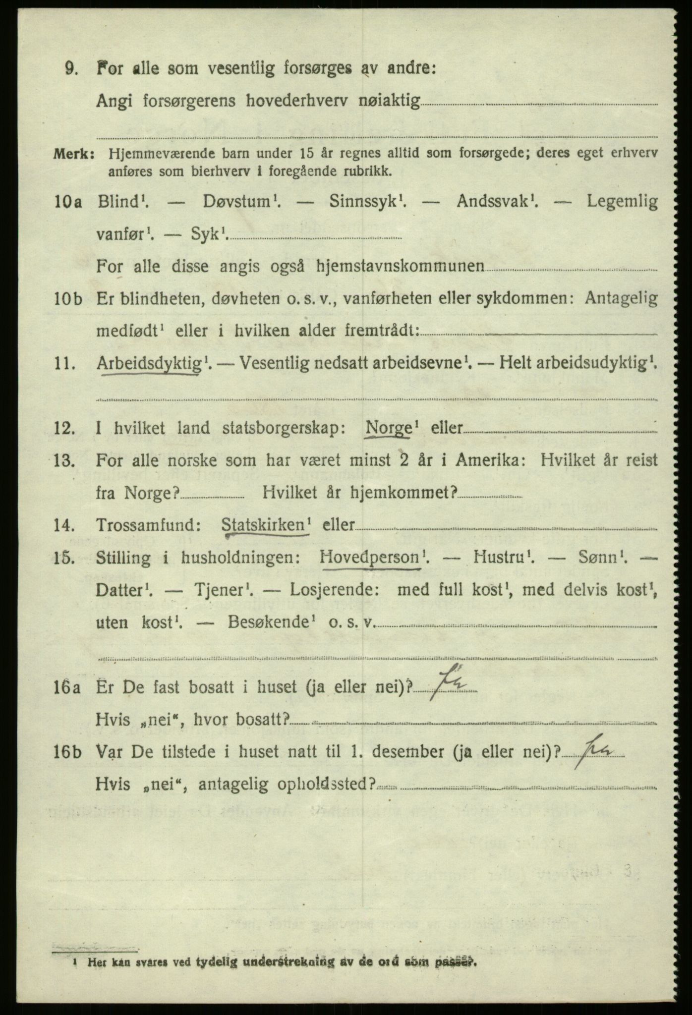 SAB, 1920 census for Davik, 1920, p. 7676