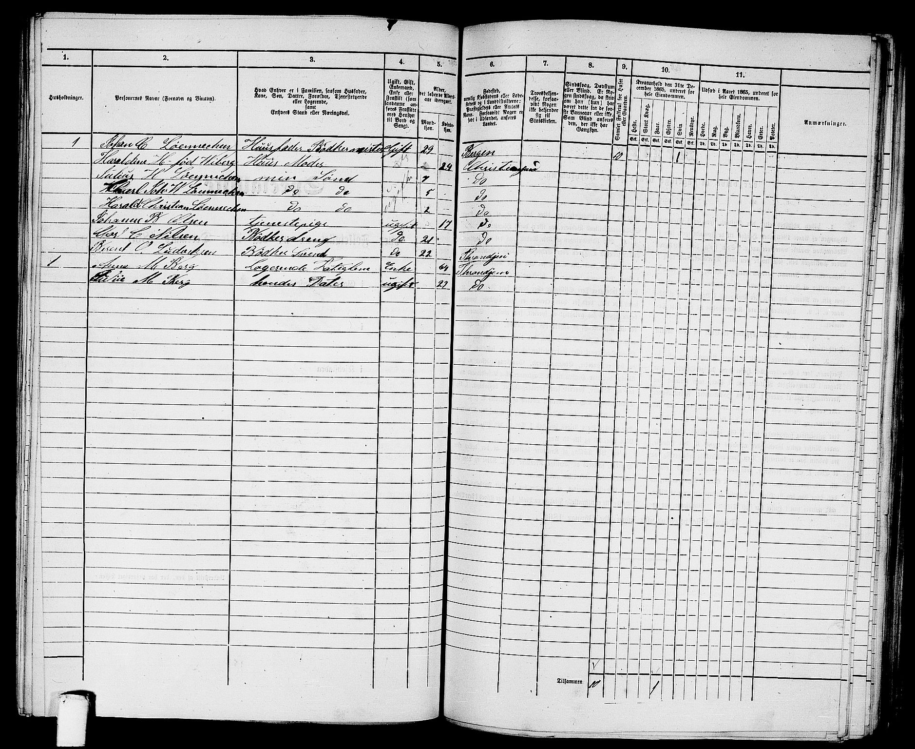 RA, 1865 census for Kristiansund/Kristiansund, 1865, p. 761