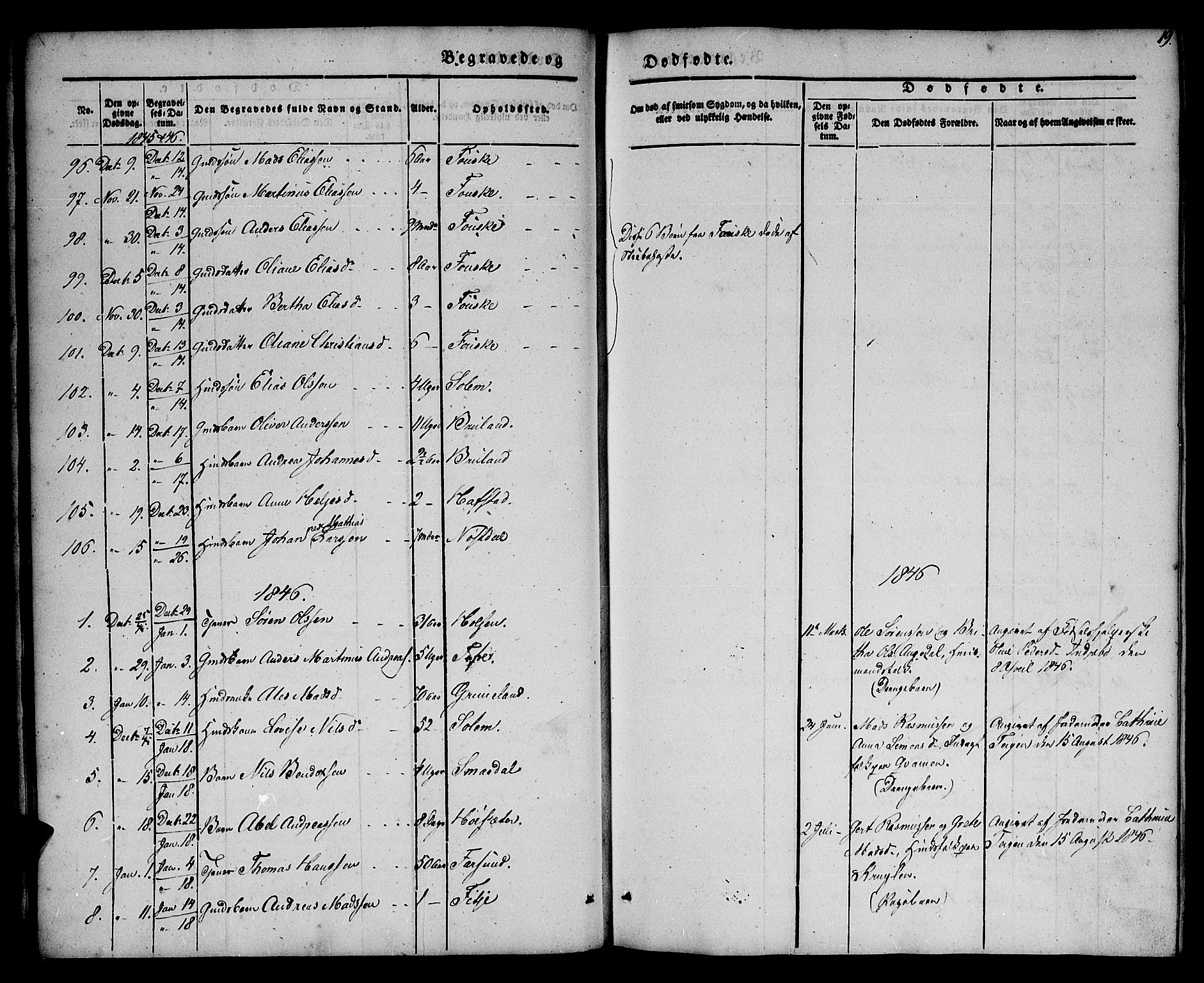 Førde sokneprestembete, SAB/A-79901/H/Haa/Haaa/L0008: Parish register (official) no. A 8, 1843-1860, p. 19