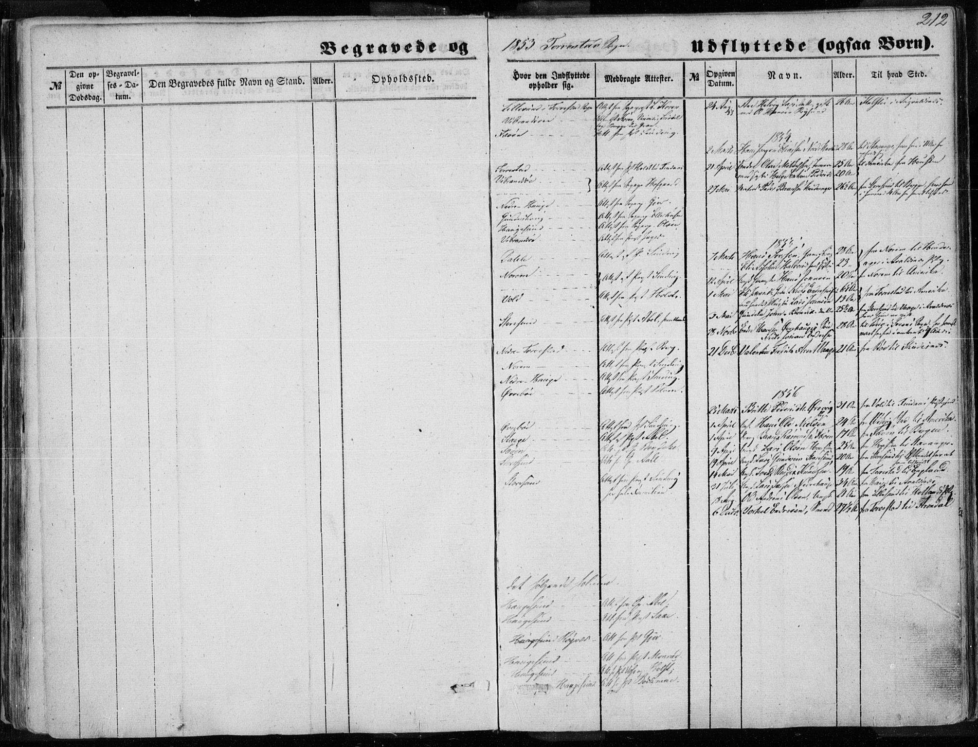 Torvastad sokneprestkontor, SAST/A -101857/H/Ha/Haa/L0009: Parish register (official) no. A 9, 1847-1856, p. 212