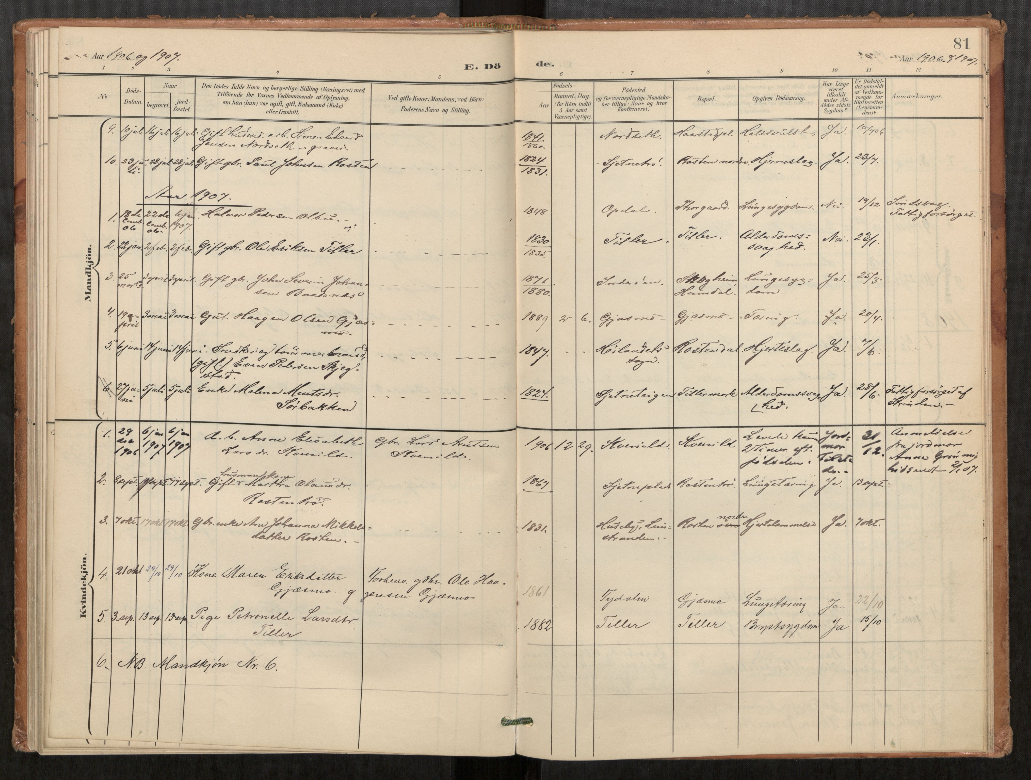 Klæbu sokneprestkontor, AV/SAT-A-1112: Parish register (official) no. 2, 1900-1916, p. 81