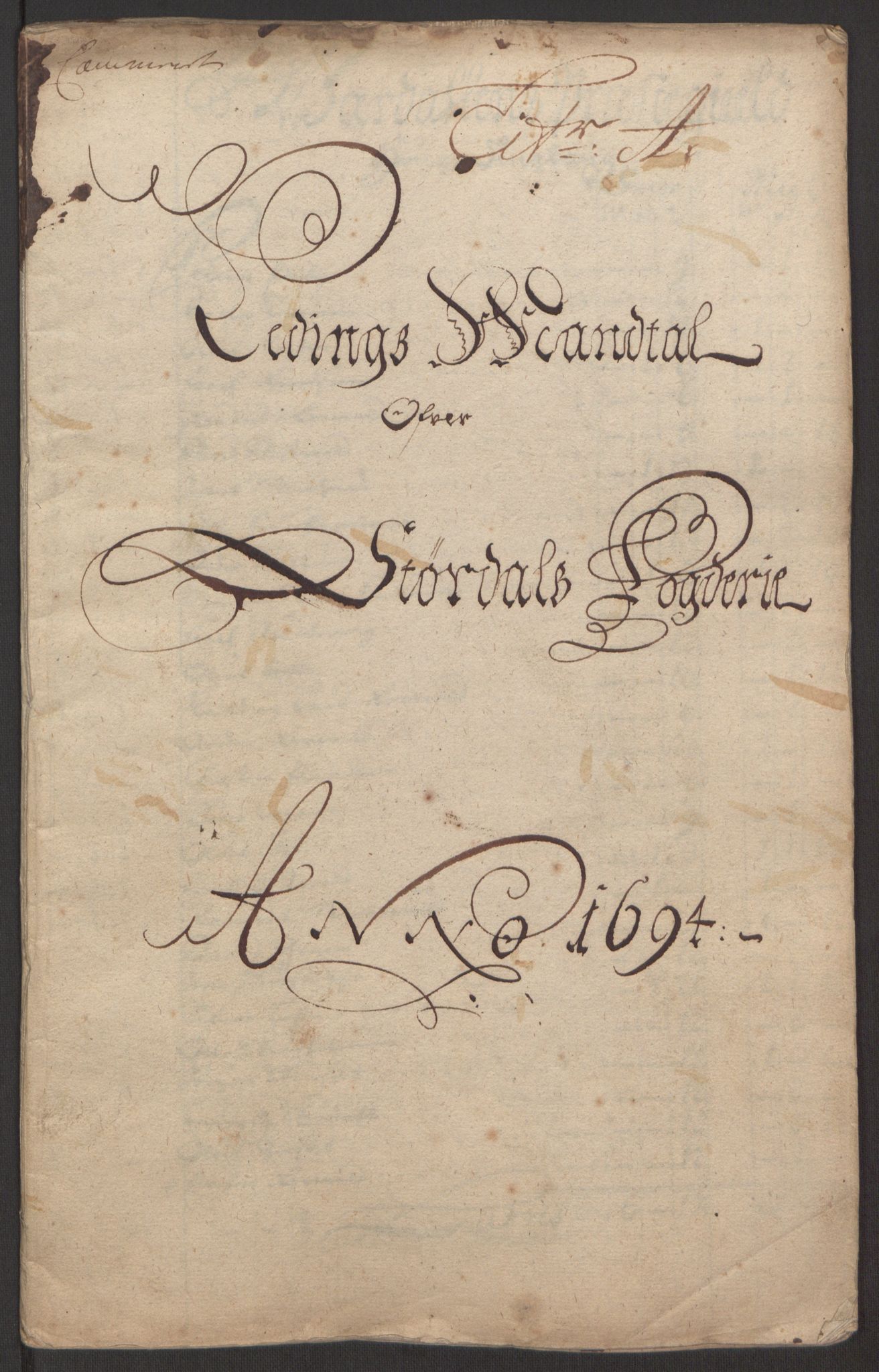 Rentekammeret inntil 1814, Reviderte regnskaper, Fogderegnskap, RA/EA-4092/R62/L4186: Fogderegnskap Stjørdal og Verdal, 1693-1694, p. 164