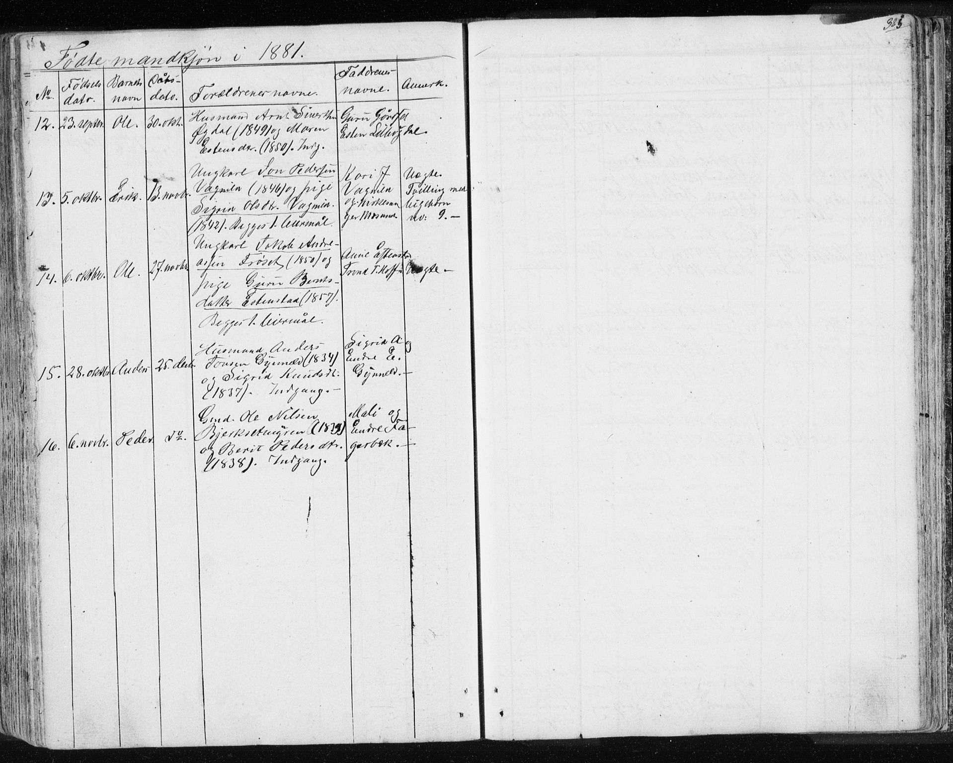 Ministerialprotokoller, klokkerbøker og fødselsregistre - Sør-Trøndelag, SAT/A-1456/689/L1043: Parish register (copy) no. 689C02, 1816-1892, p. 325