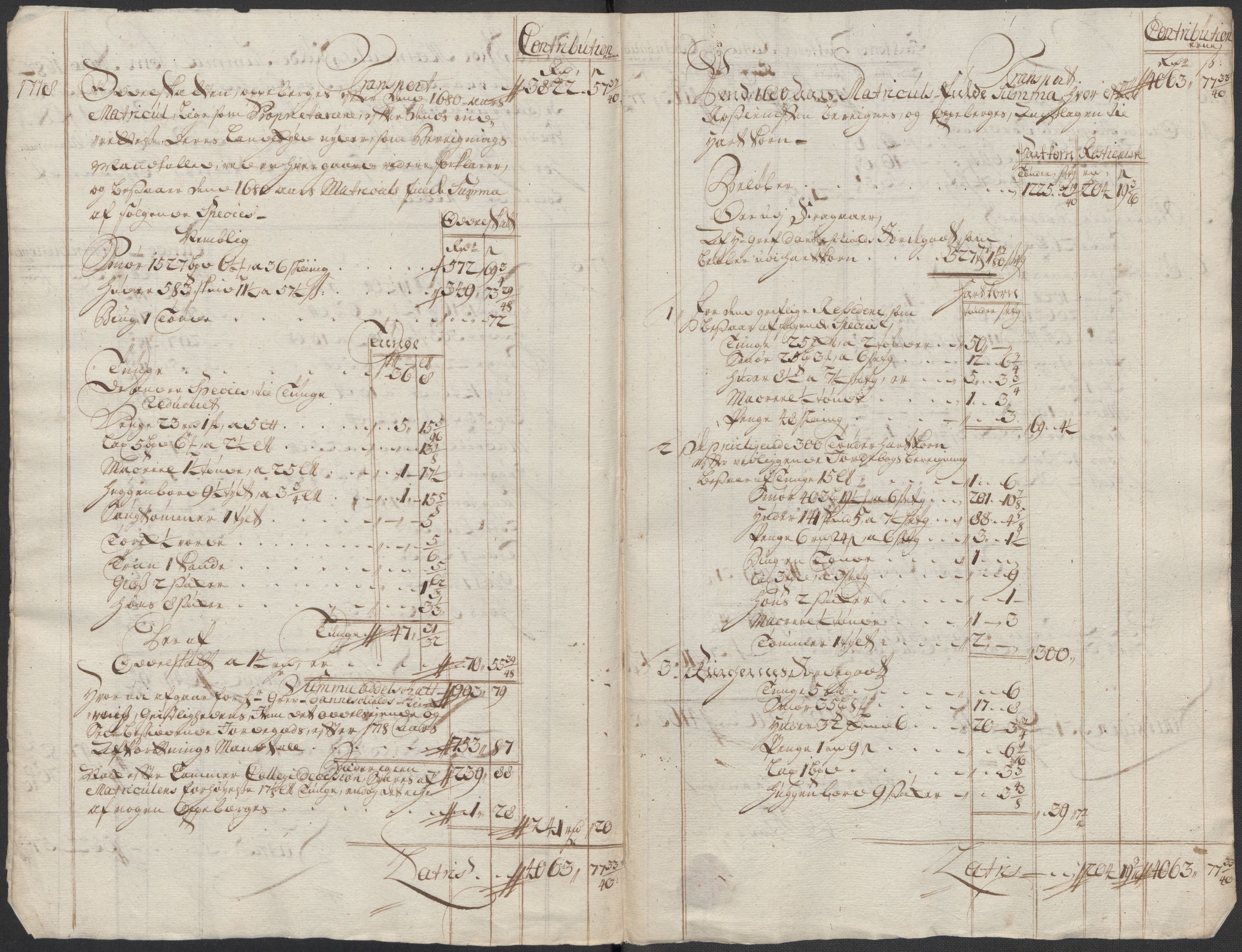 Rentekammeret inntil 1814, Reviderte regnskaper, Fogderegnskap, AV/RA-EA-4092/R33/L1988: Fogderegnskap Larvik grevskap, 1718, p. 147