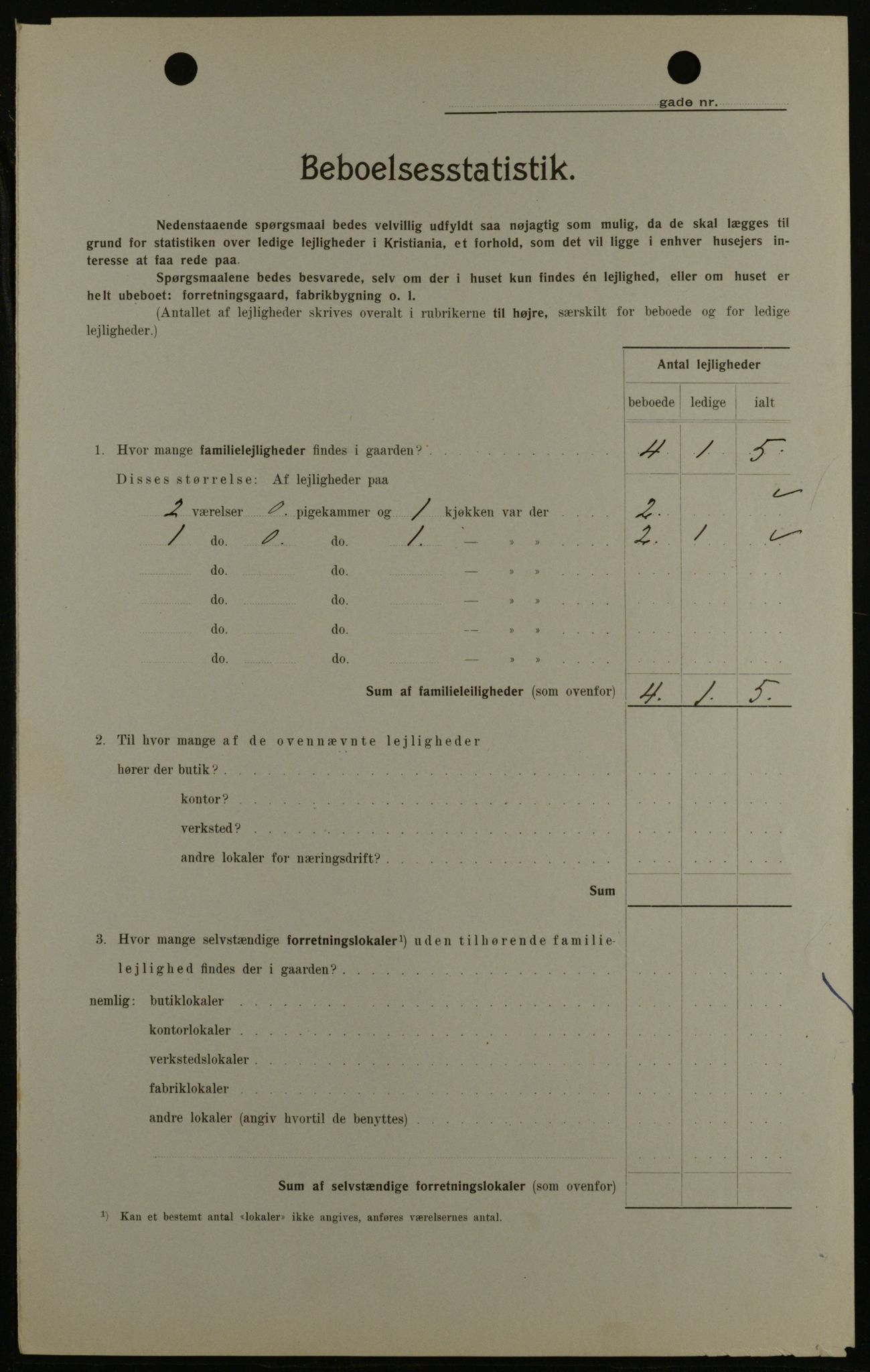 OBA, Municipal Census 1908 for Kristiania, 1908, p. 105618