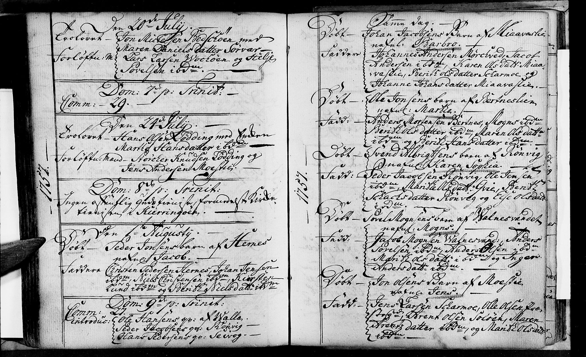 Ministerialprotokoller, klokkerbøker og fødselsregistre - Nordland, AV/SAT-A-1459/801/L0002: Parish register (official) no. 801A02, 1744-1761