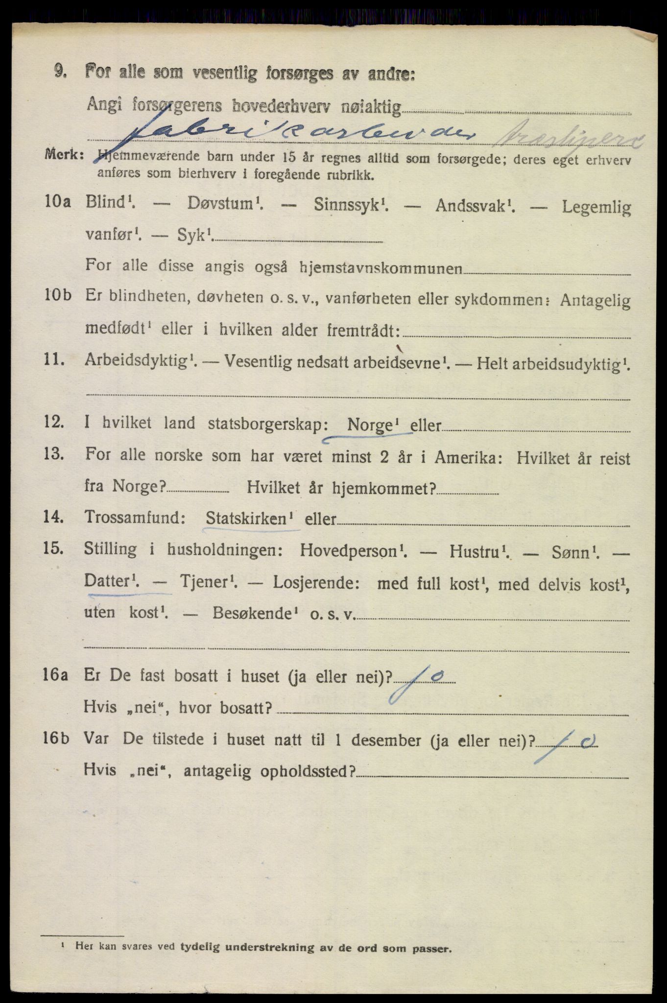 SAK, 1920 census for Holt, 1920, p. 7127