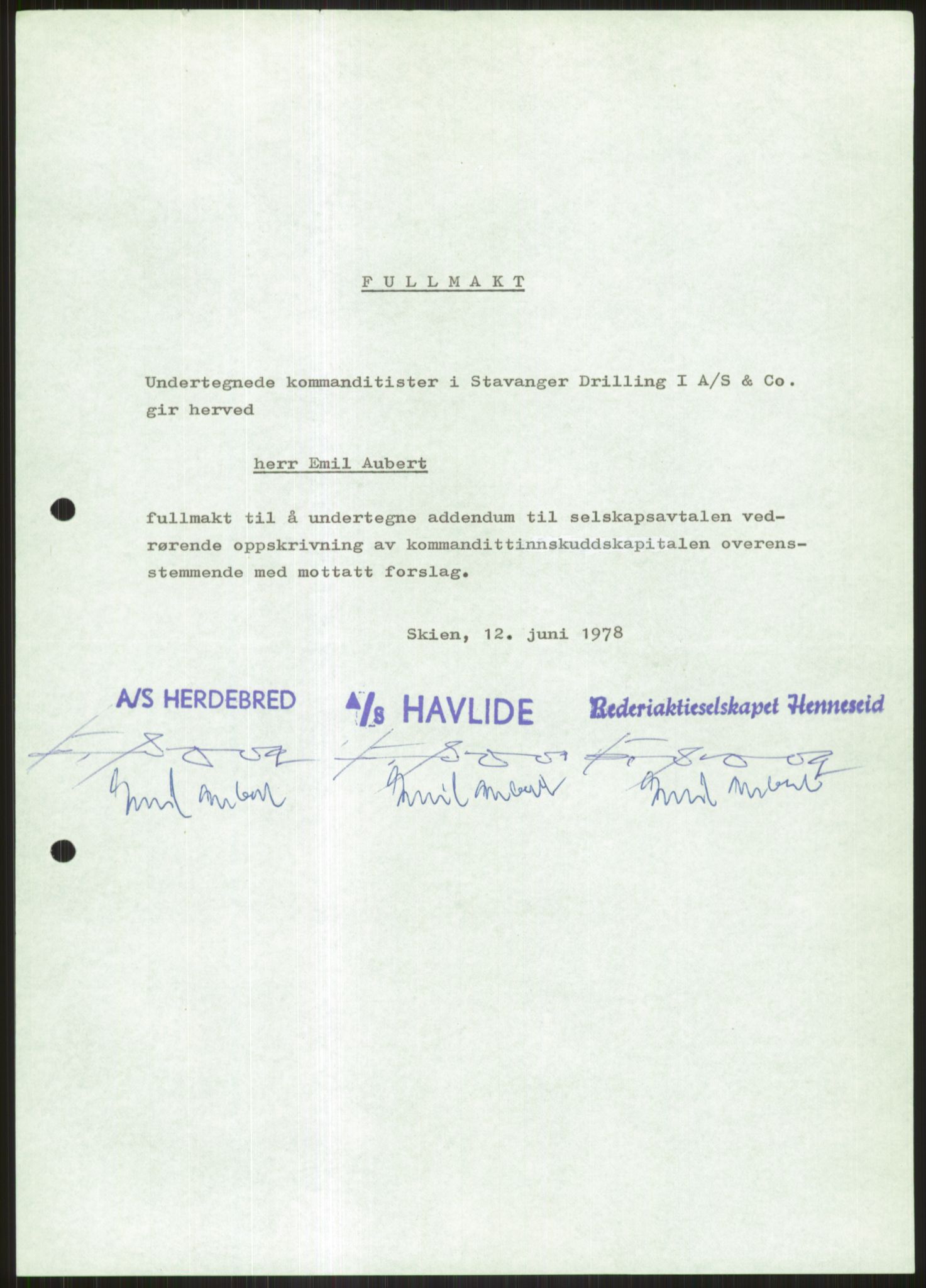 Pa 1503 - Stavanger Drilling AS, SAST/A-101906/D/L0005: Korrespondanse og saksdokumenter, 1974-1985, p. 599