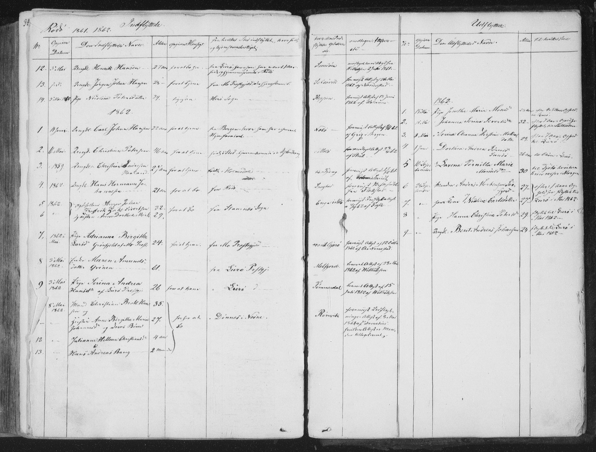 Ministerialprotokoller, klokkerbøker og fødselsregistre - Nordland, SAT/A-1459/841/L0604: Parish register (official) no. 841A09 /1, 1845-1862, p. 329