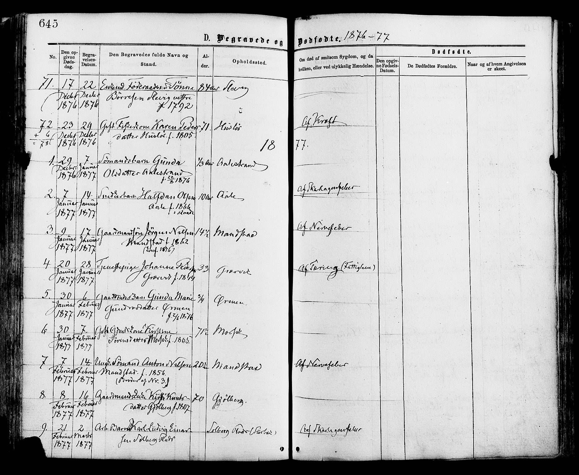 Onsøy prestekontor Kirkebøker, SAO/A-10914/F/Fa/L0004: Parish register (official) no. I 4, 1861-1877, p. 645