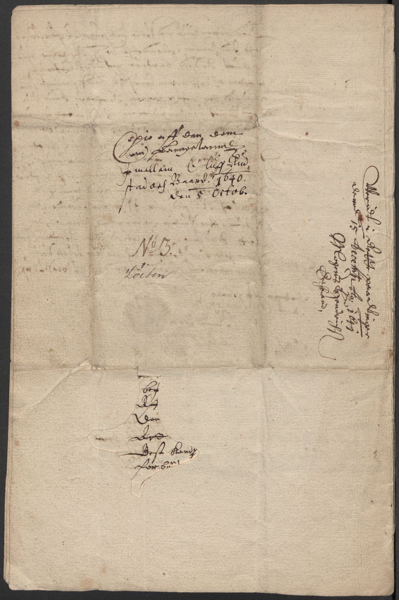 Riksarkivets diplomsamling, RA/EA-5965/F15/L0011: Prestearkiv - Hedmark, 1575-1735, p. 82