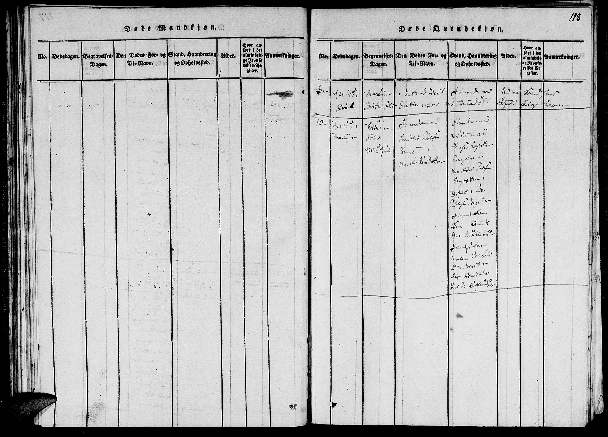 Ministerialprotokoller, klokkerbøker og fødselsregistre - Møre og Romsdal, AV/SAT-A-1454/520/L0273: Parish register (official) no. 520A03, 1817-1826, p. 118