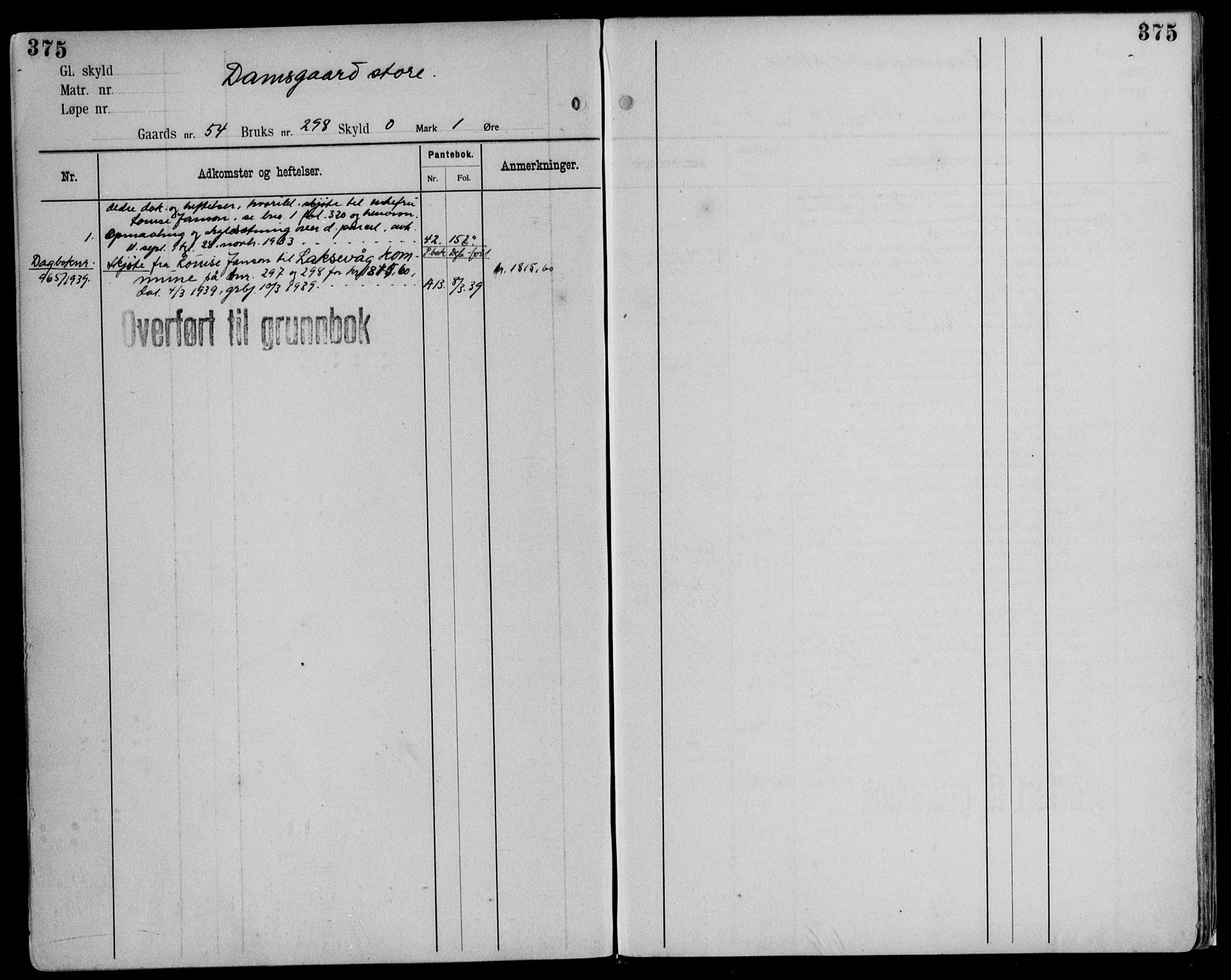 Midhordland sorenskriveri, AV/SAB-A-3001/1/G/Ga/Gab/L0116: Mortgage register no. II.A.b.116, p. 375
