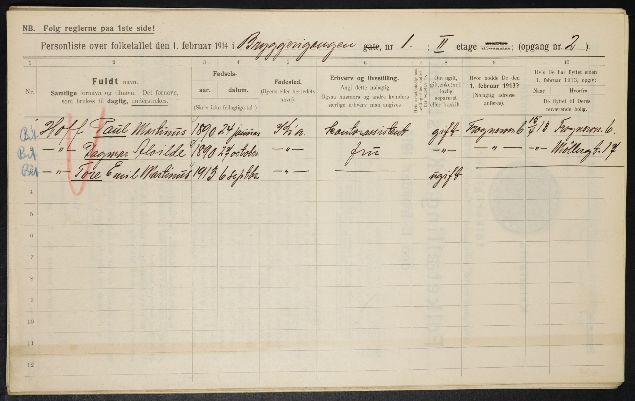 OBA, Municipal Census 1914 for Kristiania, 1914, p. 10002