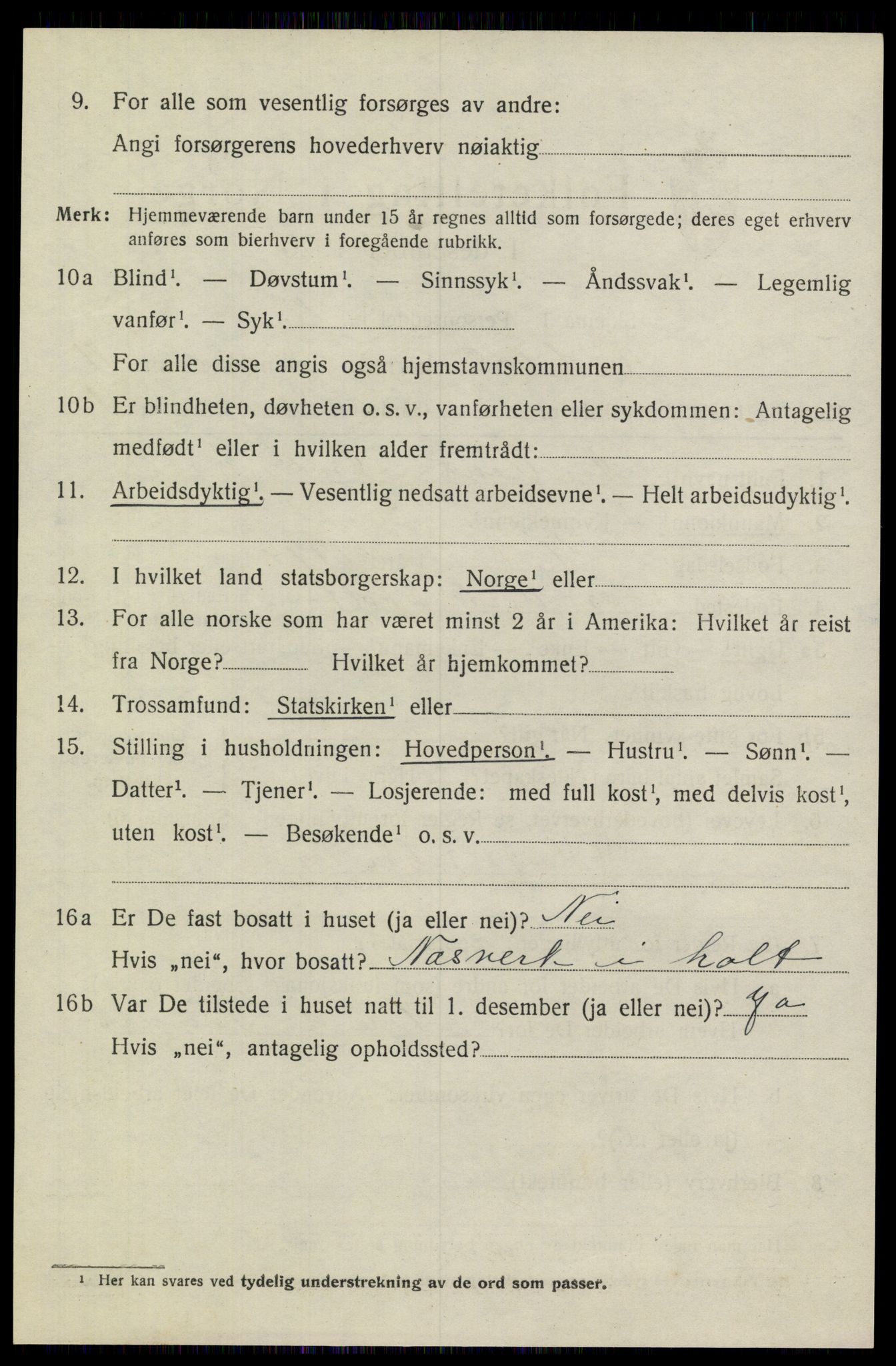 SAKO, 1920 census for Heddal, 1920, p. 8107