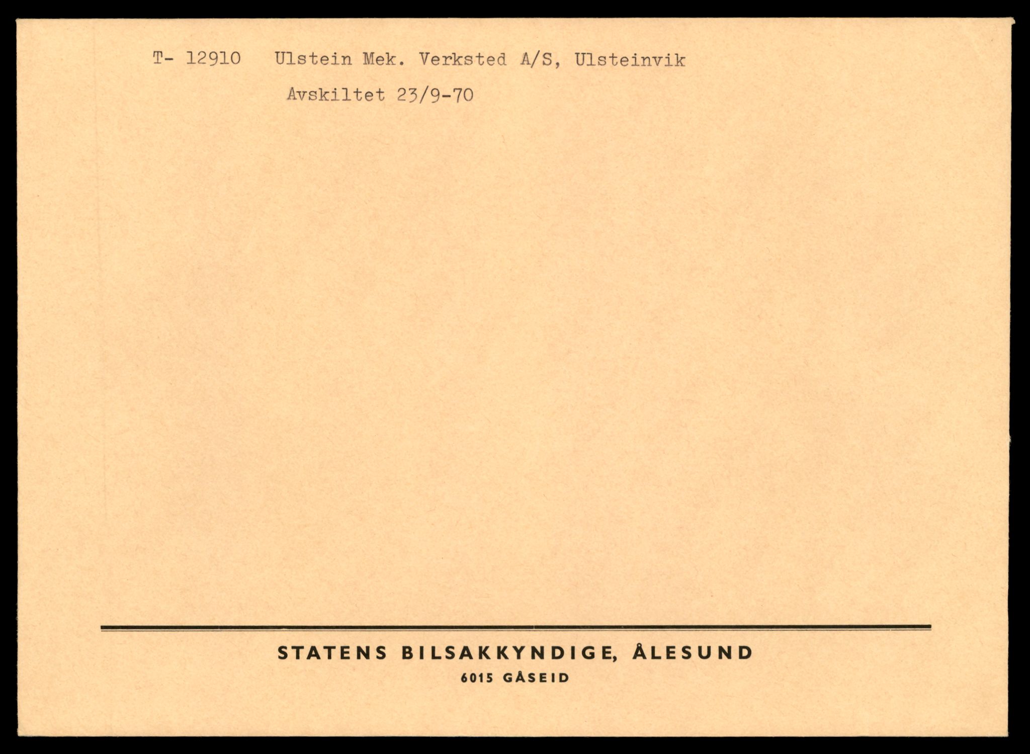 Møre og Romsdal vegkontor - Ålesund trafikkstasjon, AV/SAT-A-4099/F/Fe/L0036: Registreringskort for kjøretøy T 12831 - T 13030, 1927-1998, p. 1367