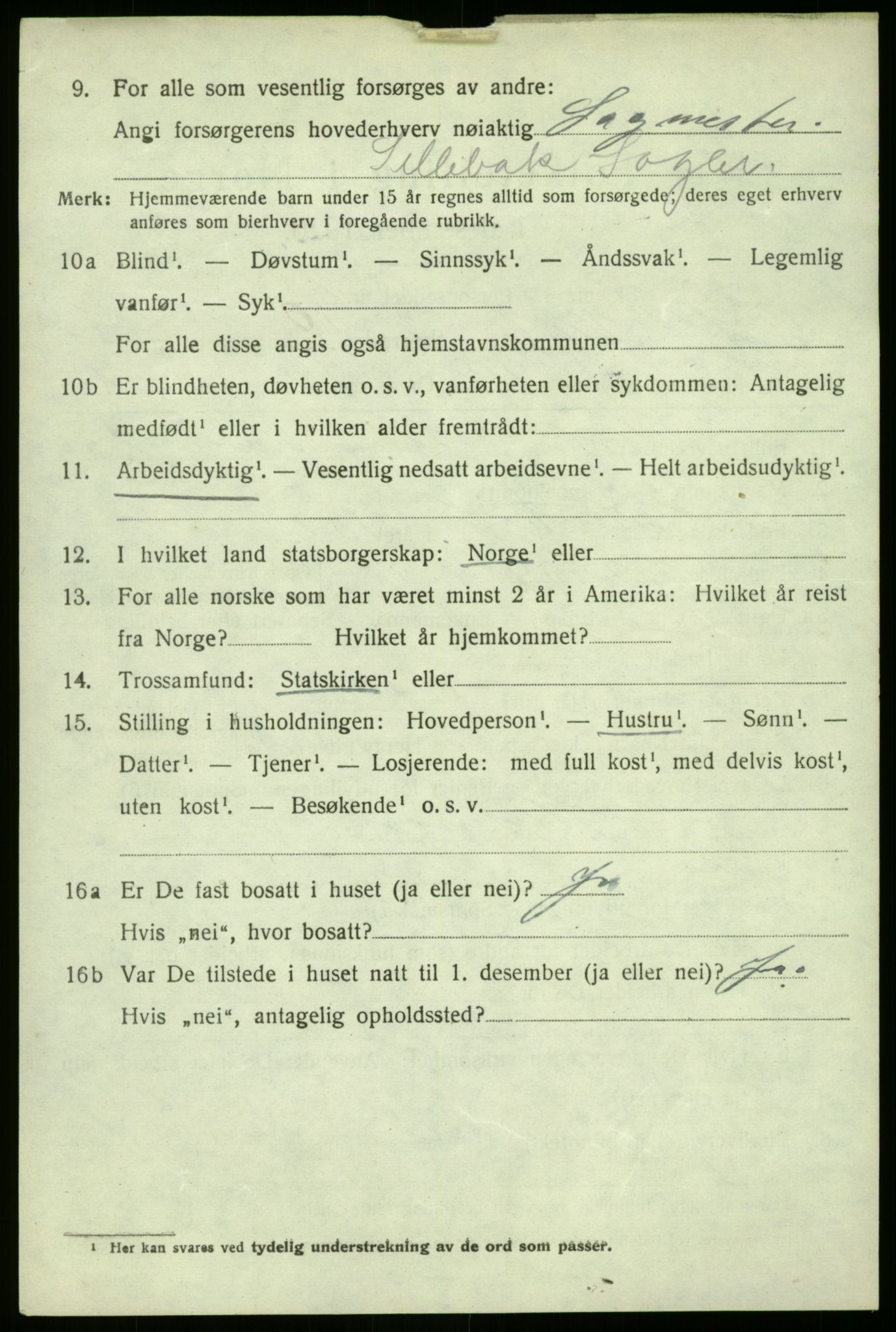 SAO, 1920 census for Borge, 1920, p. 5418