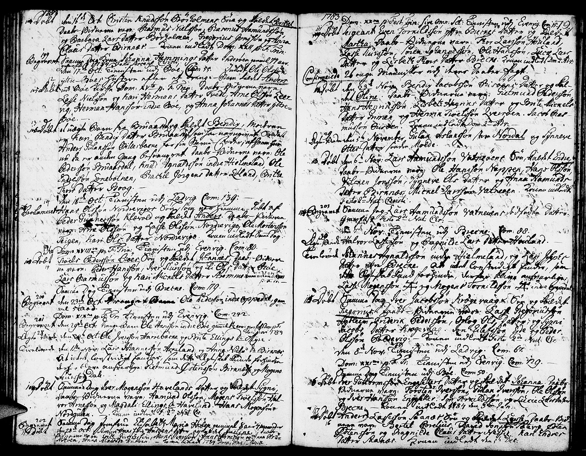 Gulen sokneprestembete, AV/SAB-A-80201/H/Haa/Haaa/L0013: Parish register (official) no. A 13, 1776-1787, p. 79