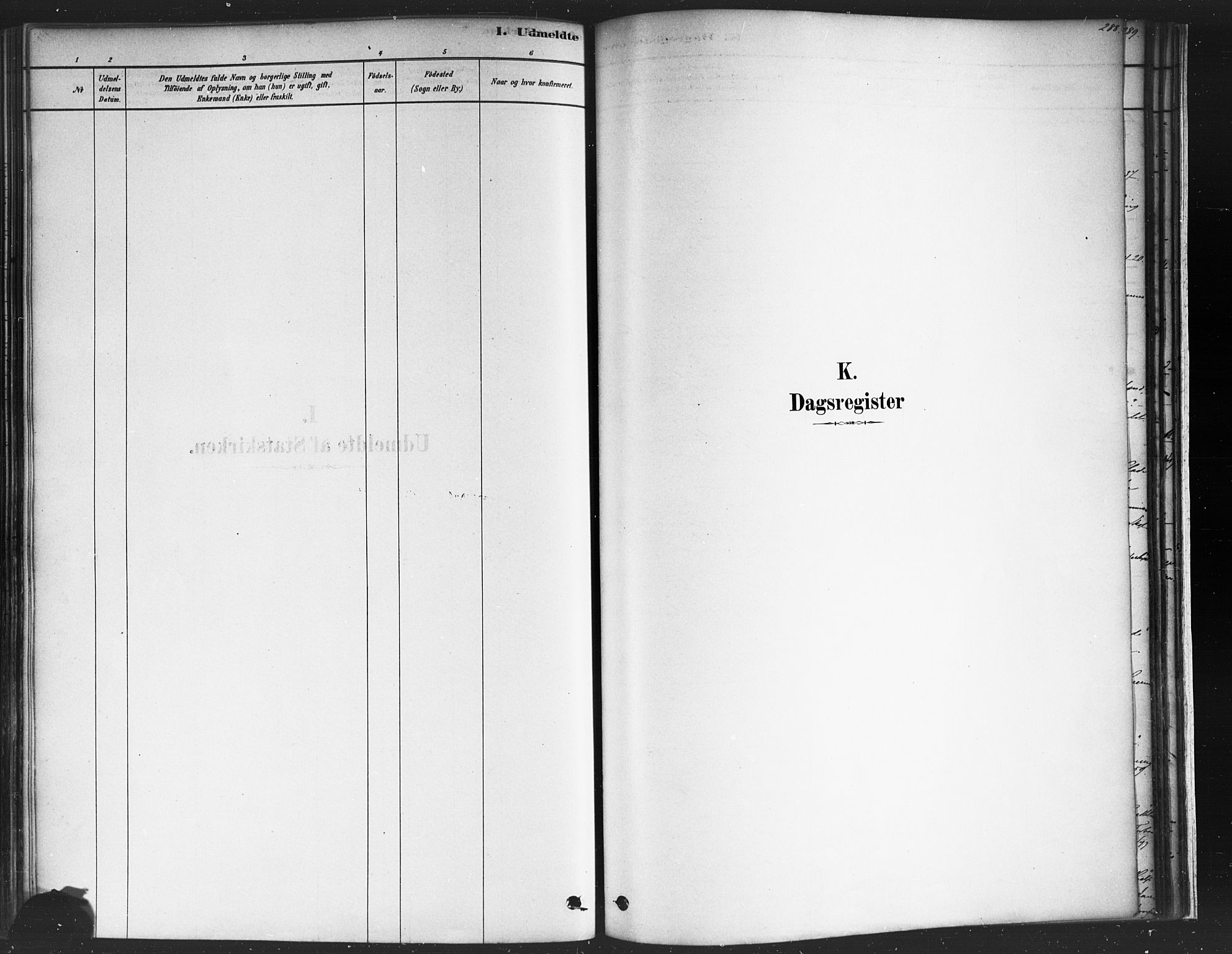 Varteig prestekontor Kirkebøker, AV/SAO-A-10447a/F/Fa/L0002: Parish register (official) no. 2, 1878-1899, p. 288