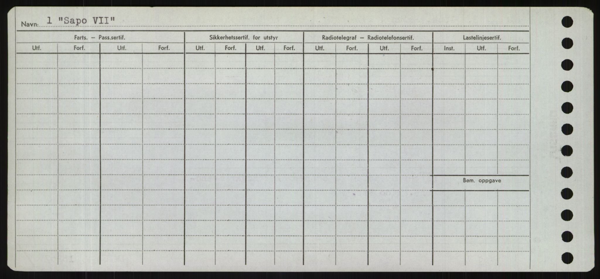 Sjøfartsdirektoratet med forløpere, Skipsmålingen, RA/S-1627/H/Hd/L0032: Fartøy, San-Seve, p. 186