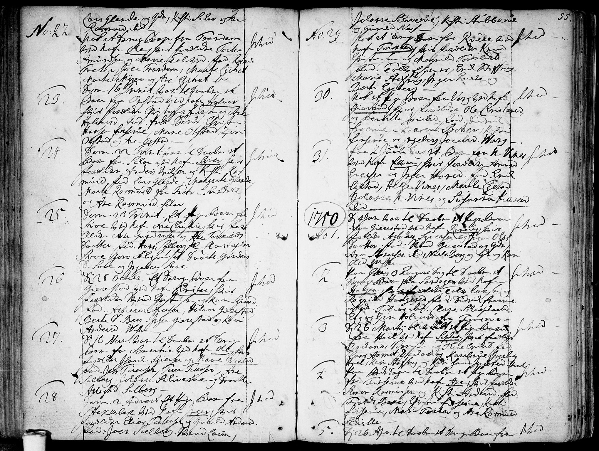 Skiptvet prestekontor Kirkebøker, SAO/A-20009/F/Fa/L0002: Parish register (official) no. 2, 1734-1759, p. 55