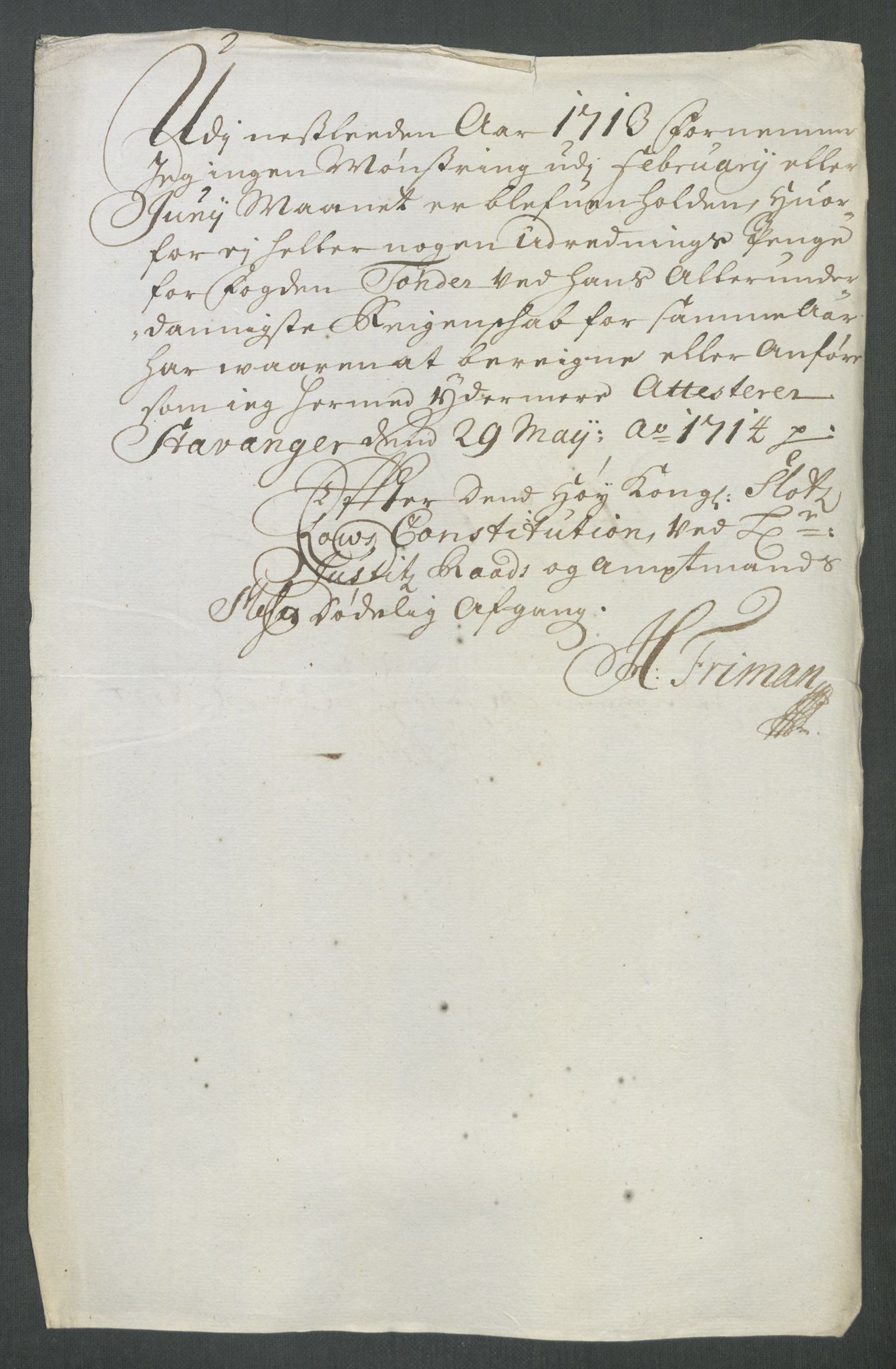 Rentekammeret inntil 1814, Reviderte regnskaper, Fogderegnskap, AV/RA-EA-4092/R47/L2866: Fogderegnskap Ryfylke, 1713, p. 86