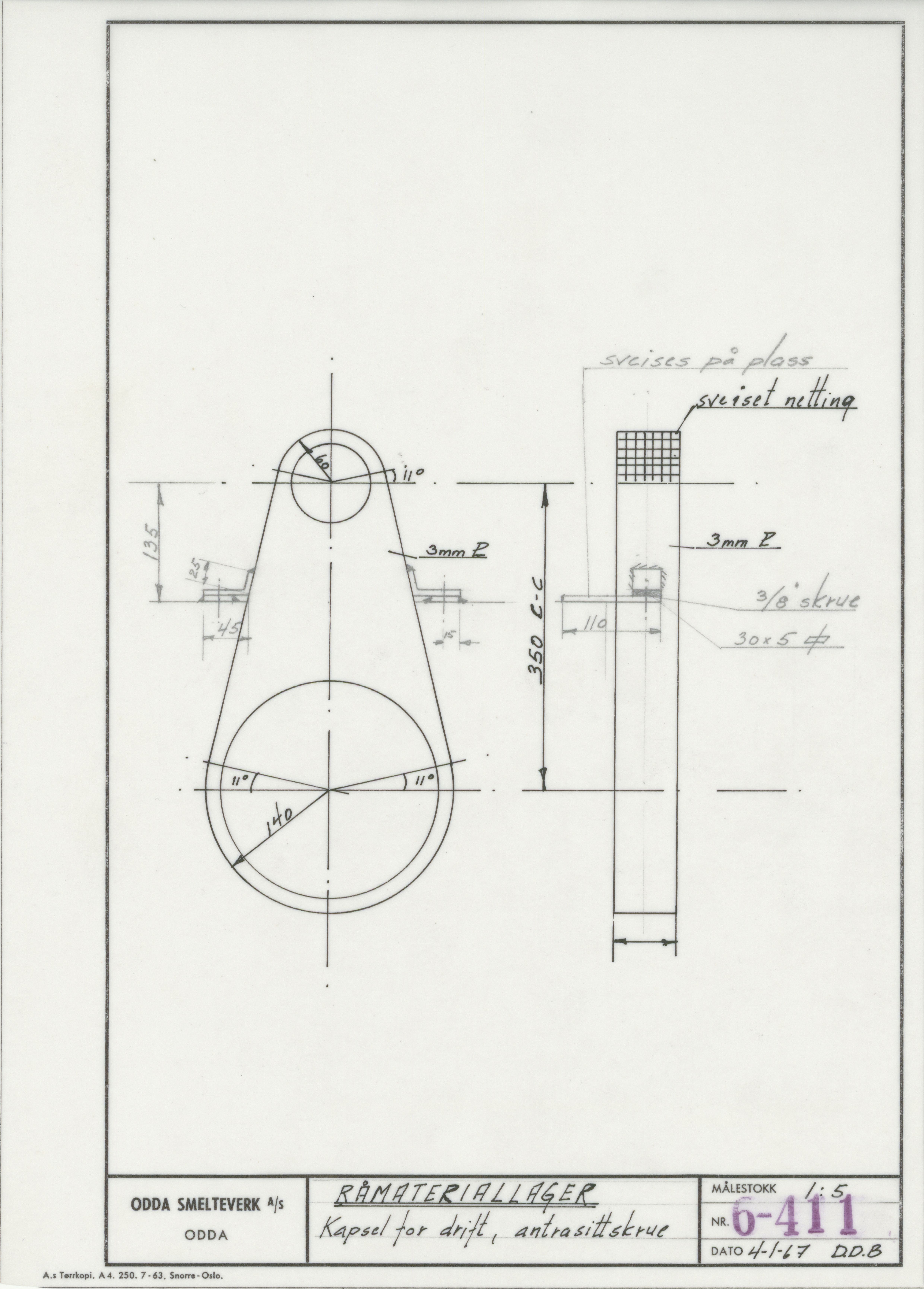 Odda smelteverk AS, KRAM/A-0157.1/T/Td/L0006: Gruppe 6. Siloer, 1940-1980, p. 85