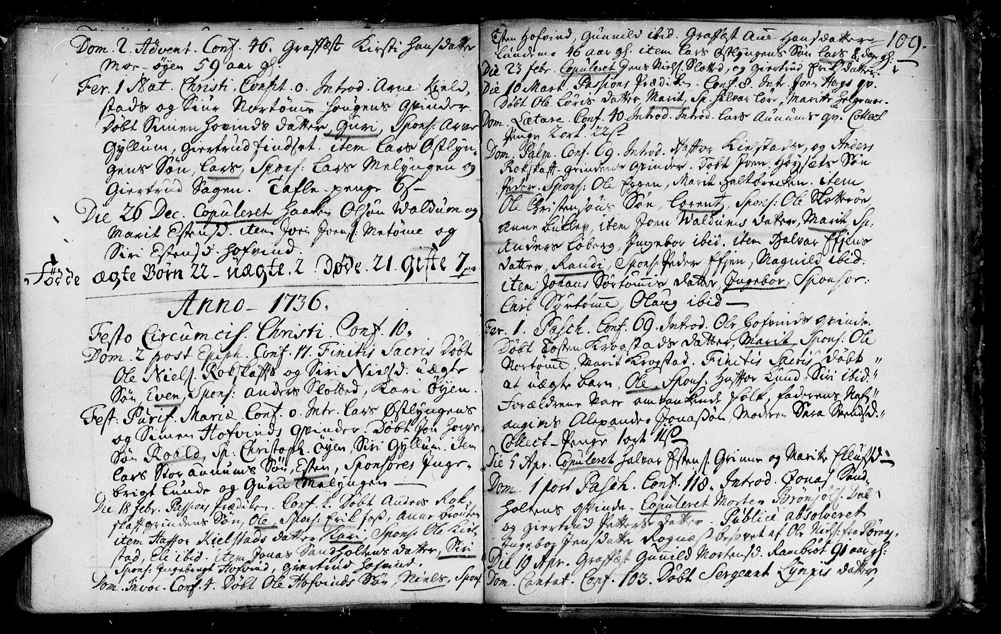 Ministerialprotokoller, klokkerbøker og fødselsregistre - Sør-Trøndelag, SAT/A-1456/692/L1101: Parish register (official) no. 692A01, 1690-1746, p. 109