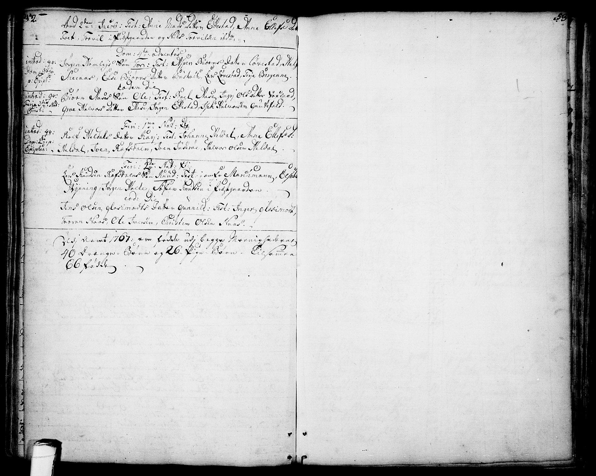 Drangedal kirkebøker, SAKO/A-258/F/Fa/L0001: Parish register (official) no. 1, 1697-1767, p. 52-53