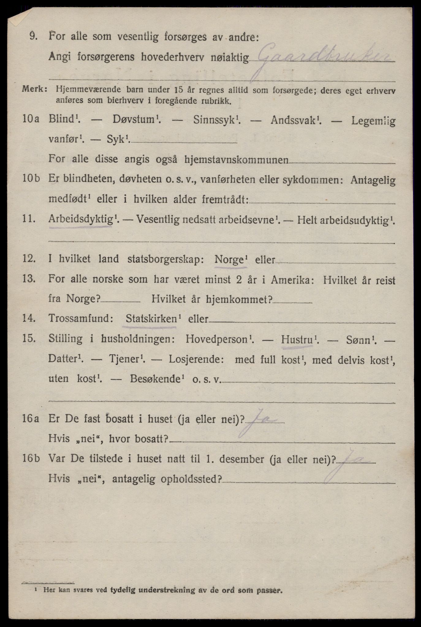 SAST, 1920 census for Varhaug, 1920, p. 5082