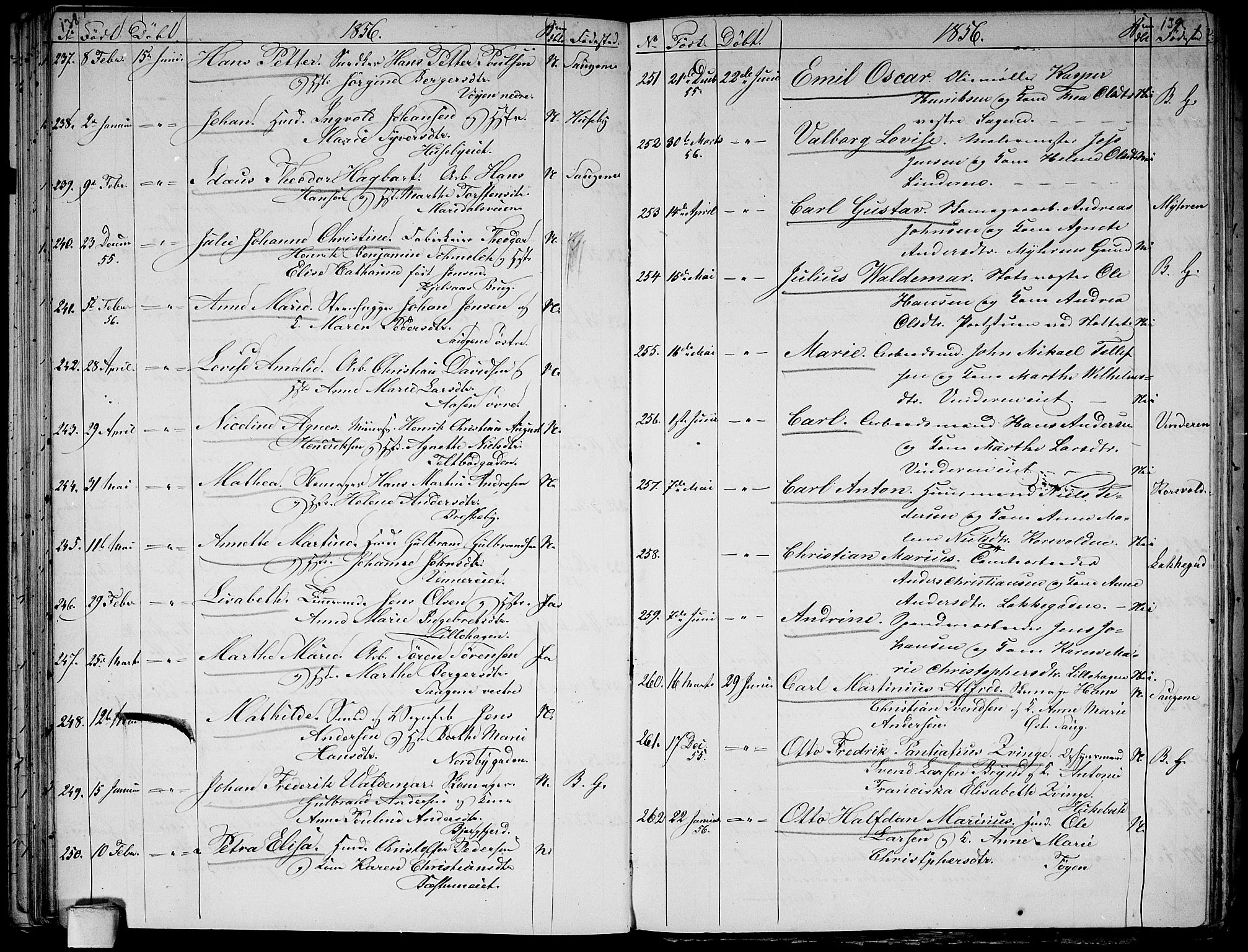 Aker prestekontor kirkebøker, AV/SAO-A-10861/G/L0010: Parish register (copy) no. 10, 1852-1859, p. 138-139