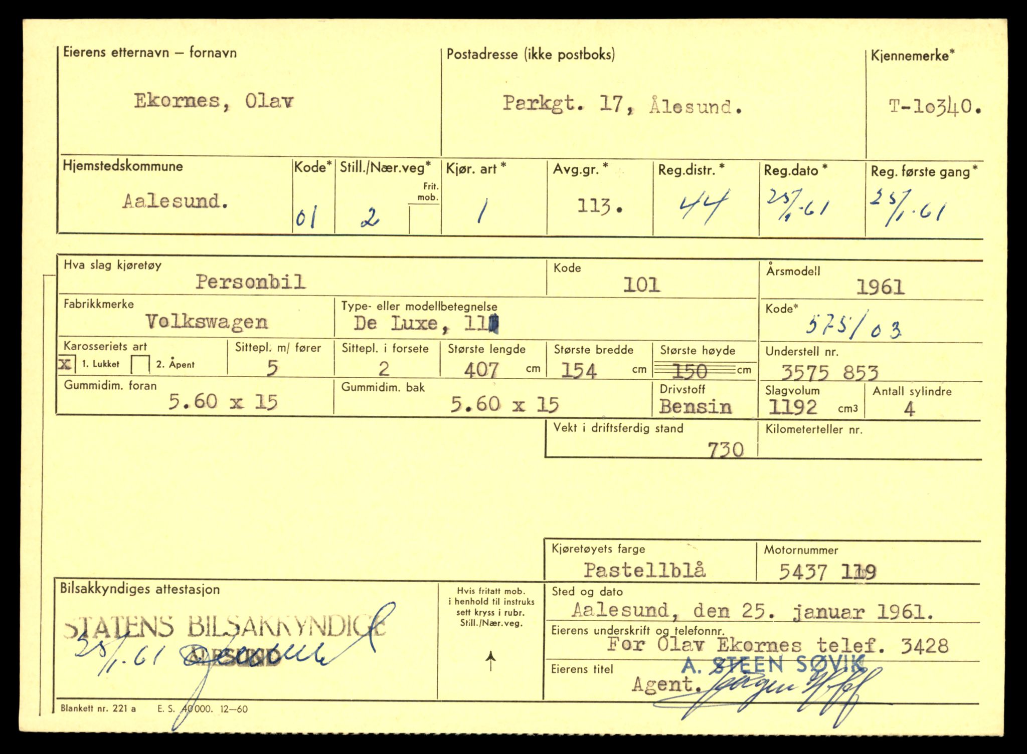 Møre og Romsdal vegkontor - Ålesund trafikkstasjon, AV/SAT-A-4099/F/Fe/L0019: Registreringskort for kjøretøy T 10228 - T 10350, 1927-1998, p. 2795