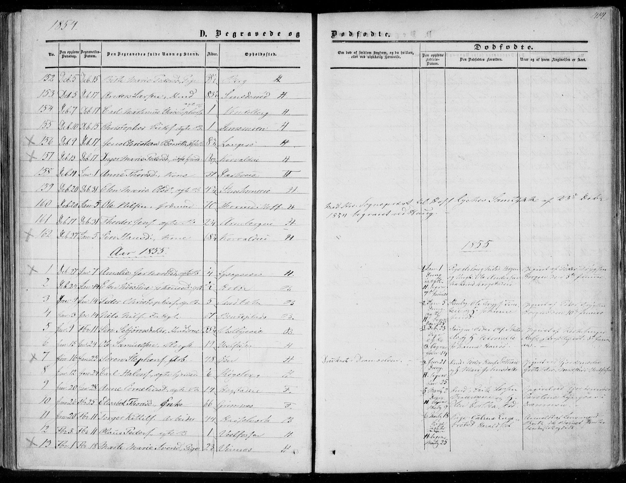 Eiker kirkebøker, SAKO/A-4/F/Fa/L0015b: Parish register (official) no. I 15B, 1854-1860, p. 414