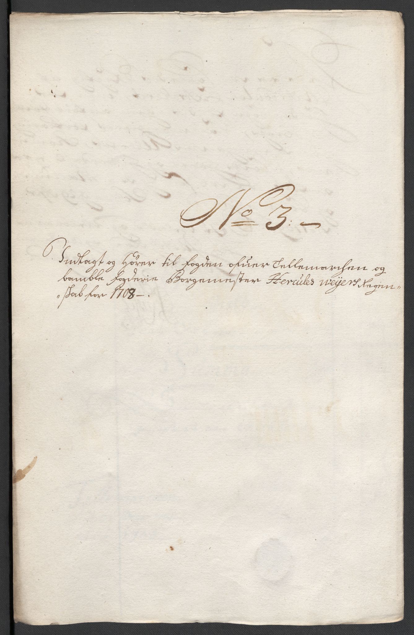 Rentekammeret inntil 1814, Reviderte regnskaper, Fogderegnskap, RA/EA-4092/R36/L2118: Fogderegnskap Øvre og Nedre Telemark og Bamble, 1708-1709, p. 45