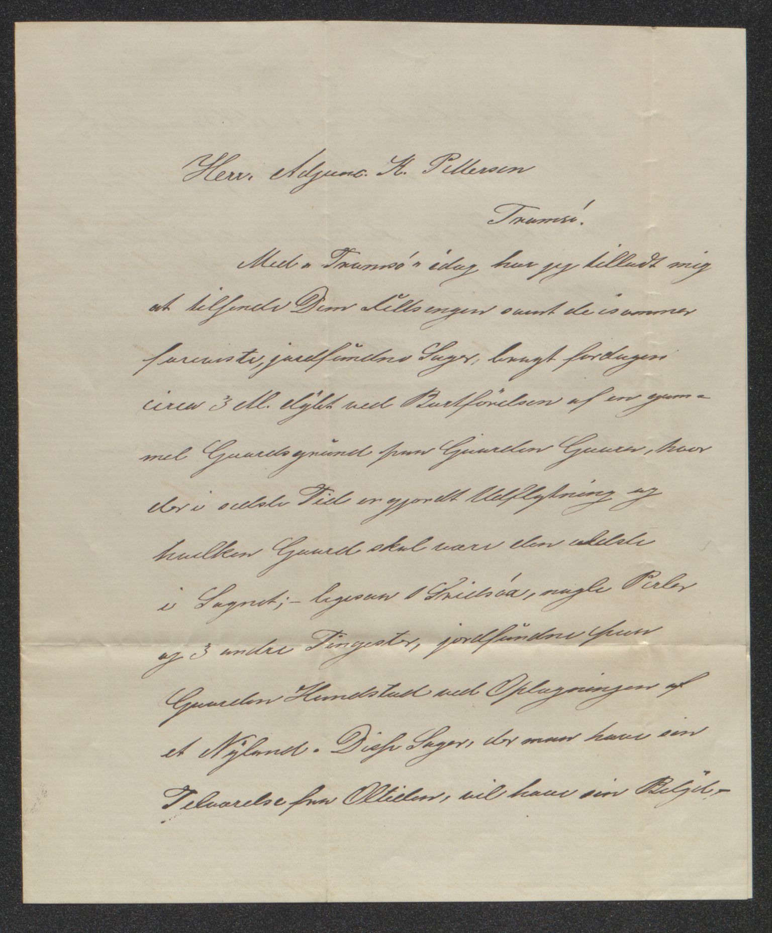 Tromsø Museum, AV/SATØ-S-0162/D/Db/L0032: Journalsaker og innkomne brev, 1872-1878, p. 22
