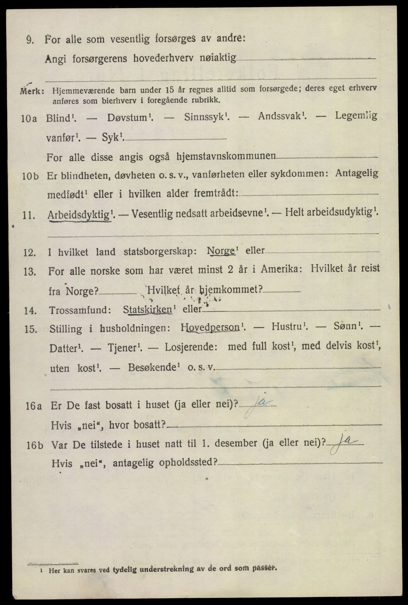 SAKO, 1920 census for Bø (Telemark), 1920, p. 3195