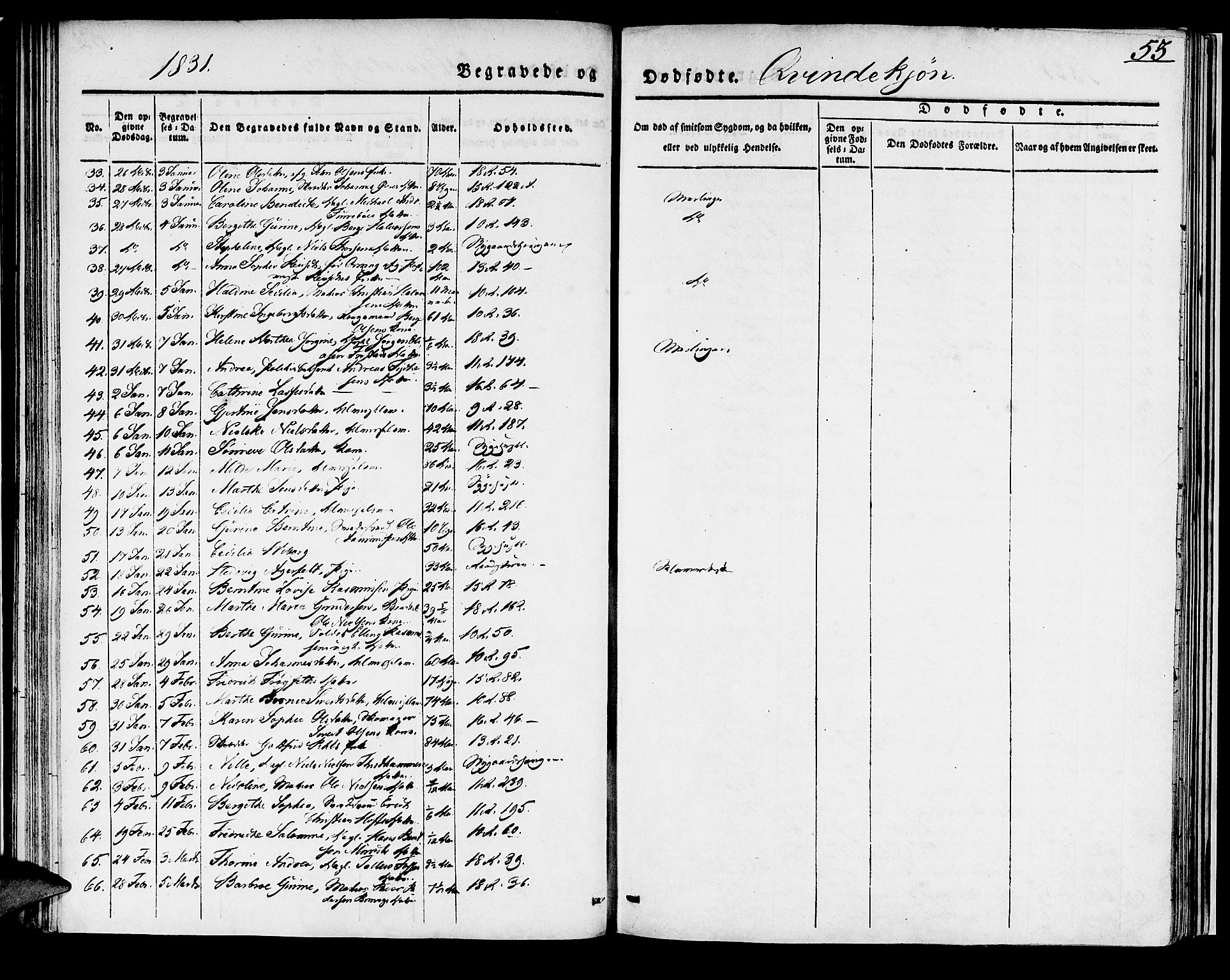 Domkirken sokneprestembete, AV/SAB-A-74801/H/Haa/L0014: Parish register (official) no. A 13, 1830-1837, p. 53