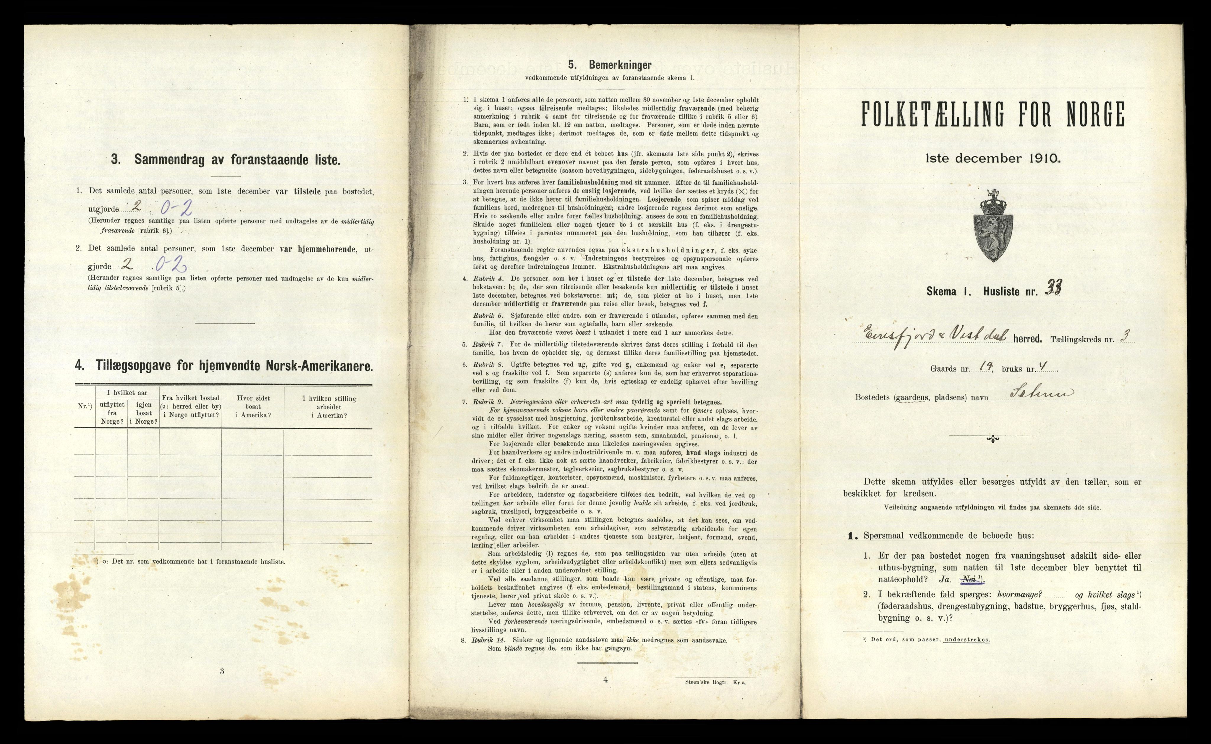 RA, 1910 census for Eresfjord og Vistdal, 1910, p. 229