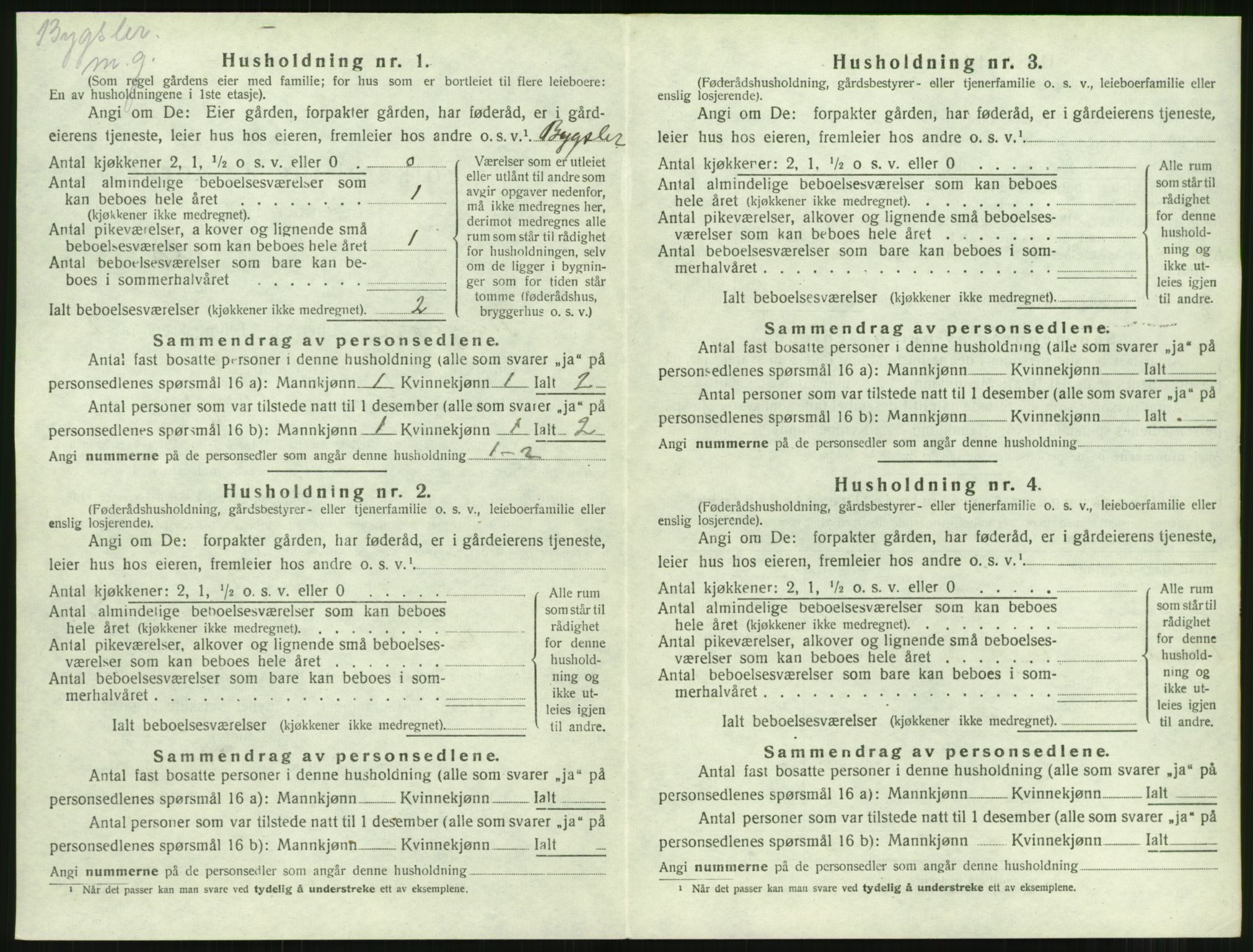 SAT, 1920 census for Tingvoll, 1920, p. 137