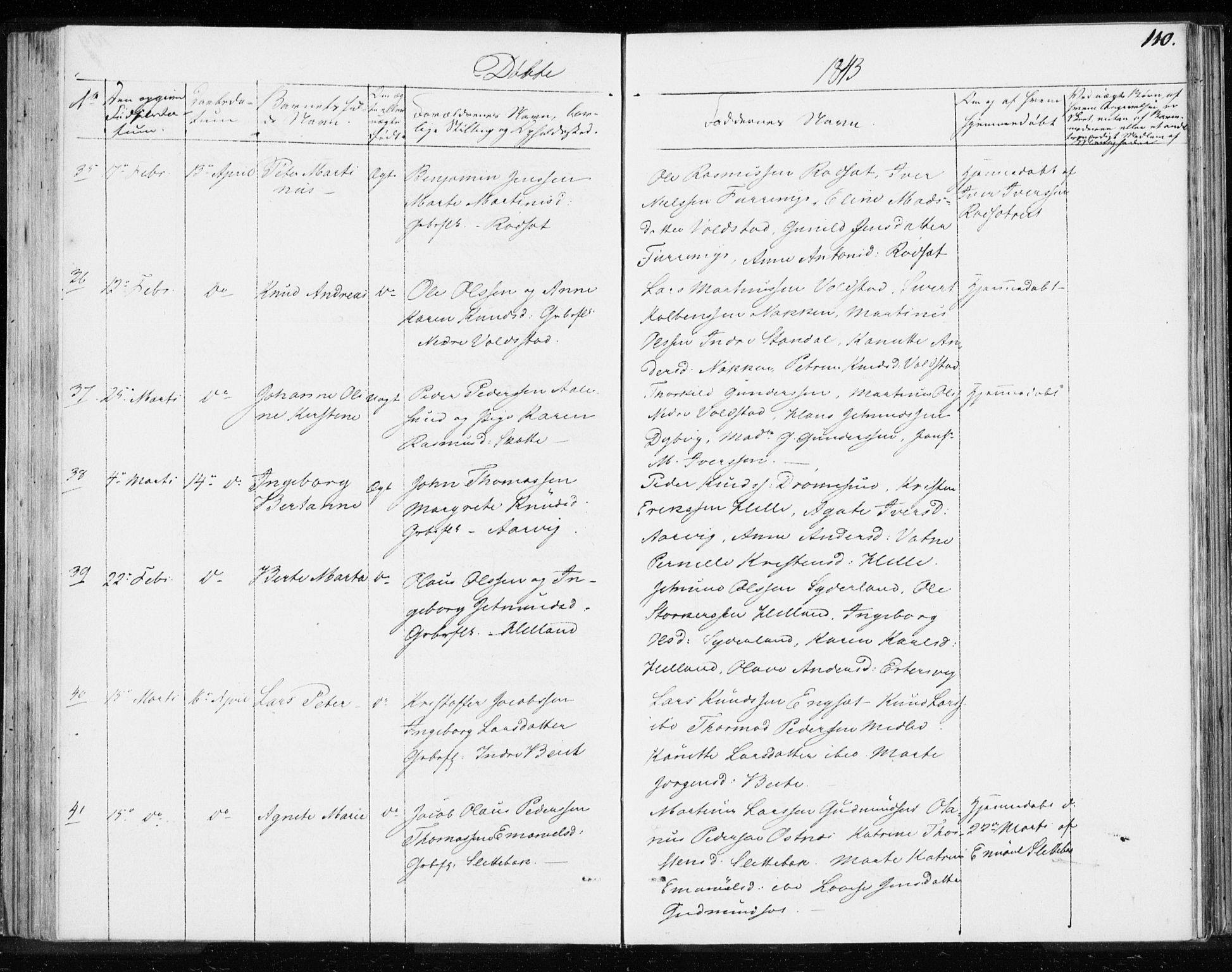 Ministerialprotokoller, klokkerbøker og fødselsregistre - Møre og Romsdal, AV/SAT-A-1454/528/L0414: Curate's parish register no. 528B02, 1833-1844, p. 110