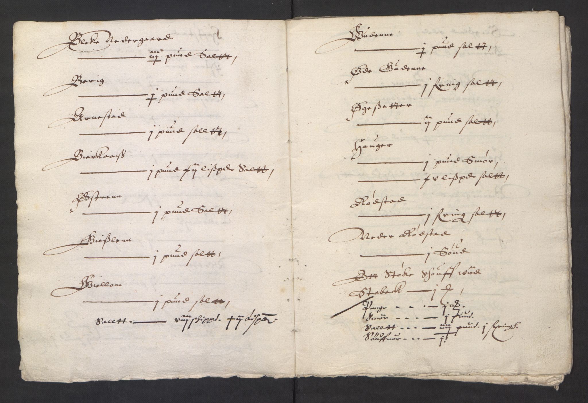 Stattholderembetet 1572-1771, AV/RA-EA-2870/Ek/L0007/0001: Jordebøker til utlikning av rosstjeneste 1624-1626: / Adelsjordebøker, 1624-1625, p. 372