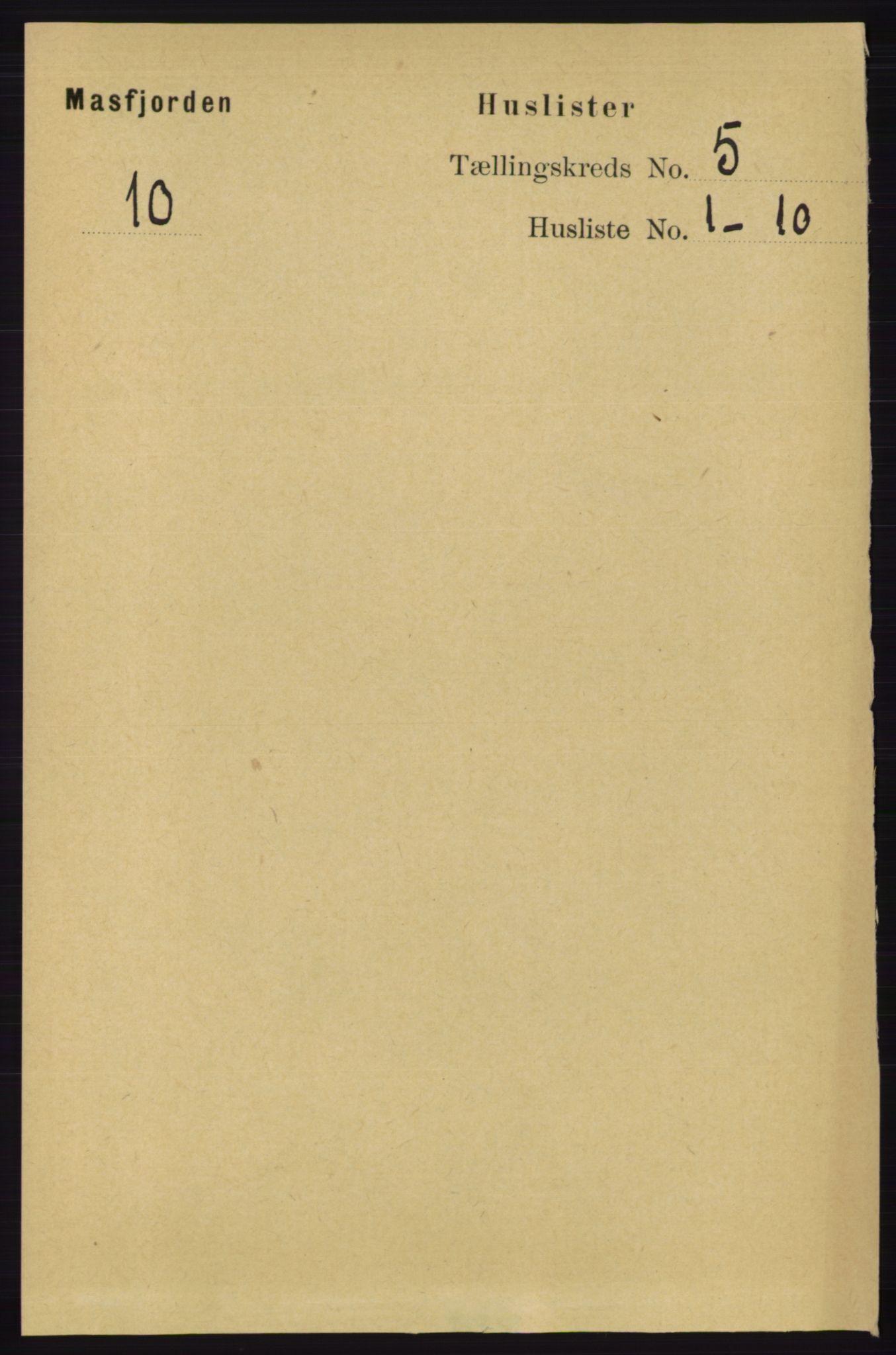 RA, 1891 census for 1266 Masfjorden, 1891, p. 842
