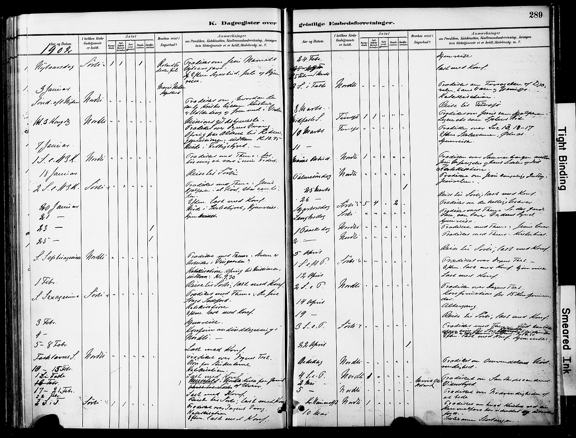 Ministerialprotokoller, klokkerbøker og fødselsregistre - Nord-Trøndelag, SAT/A-1458/755/L0494: Parish register (official) no. 755A03, 1882-1902, p. 289