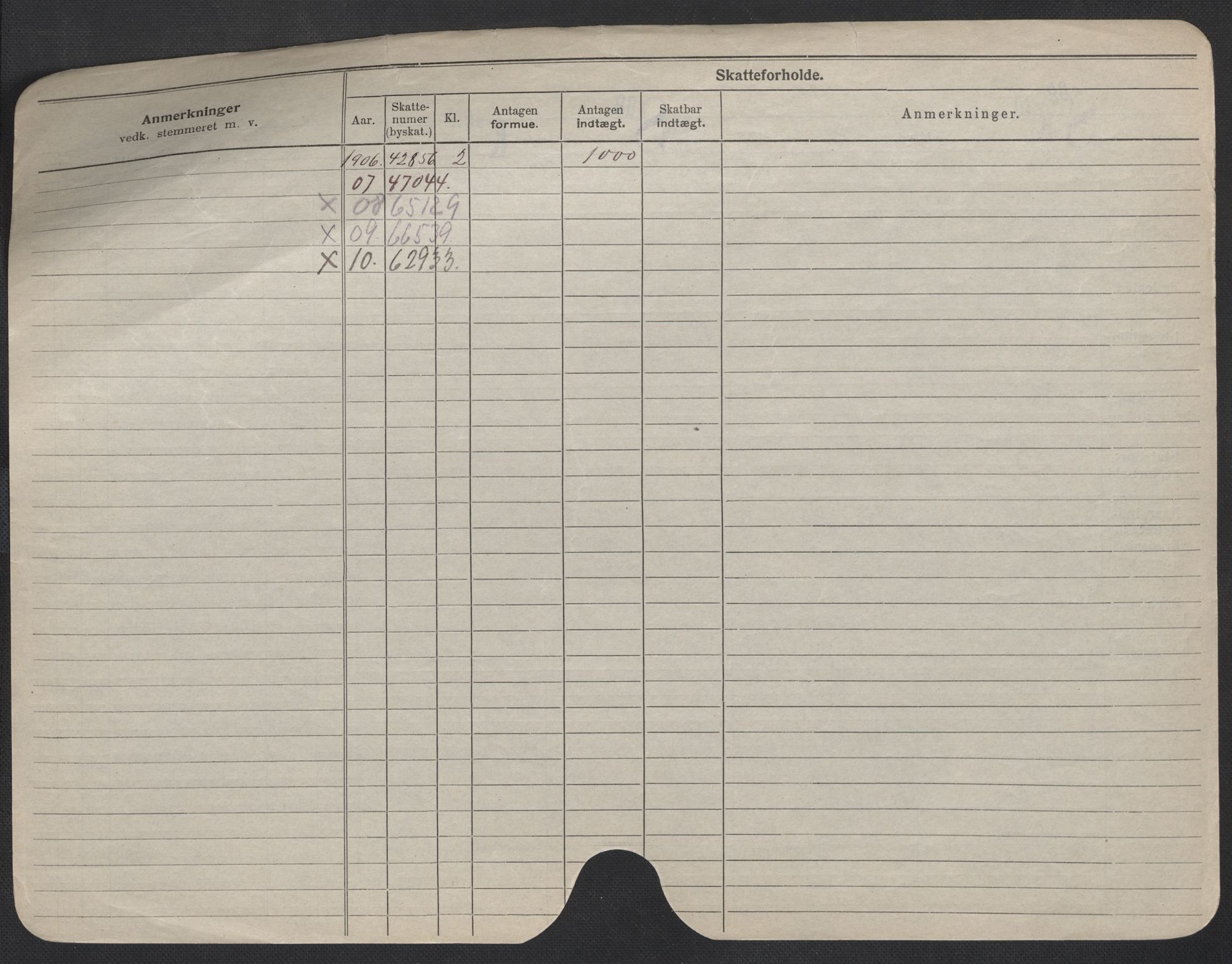 Oslo folkeregister, Registerkort, SAO/A-11715/F/Fa/Fac/L0009: Menn, 1906-1914, p. 155b