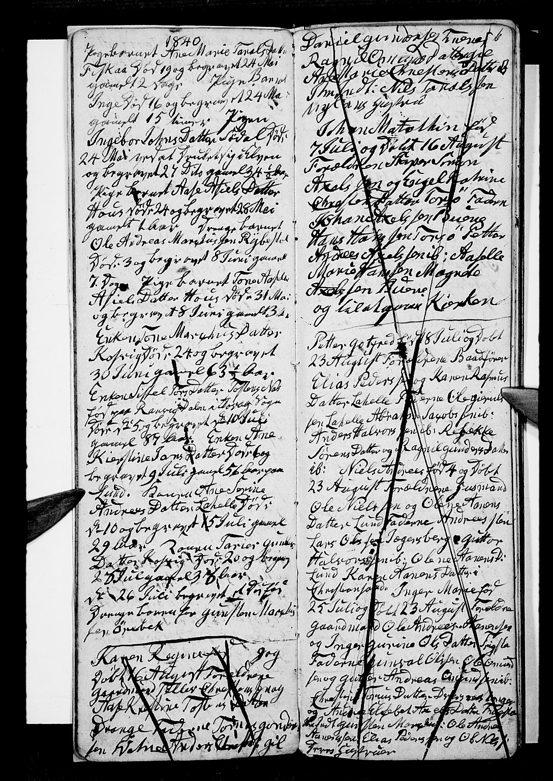 Oddernes sokneprestkontor, SAK/1111-0033/F/Fb/Fba/L0004: Parish register (copy) no. B 4, 1837-1846, p. 6