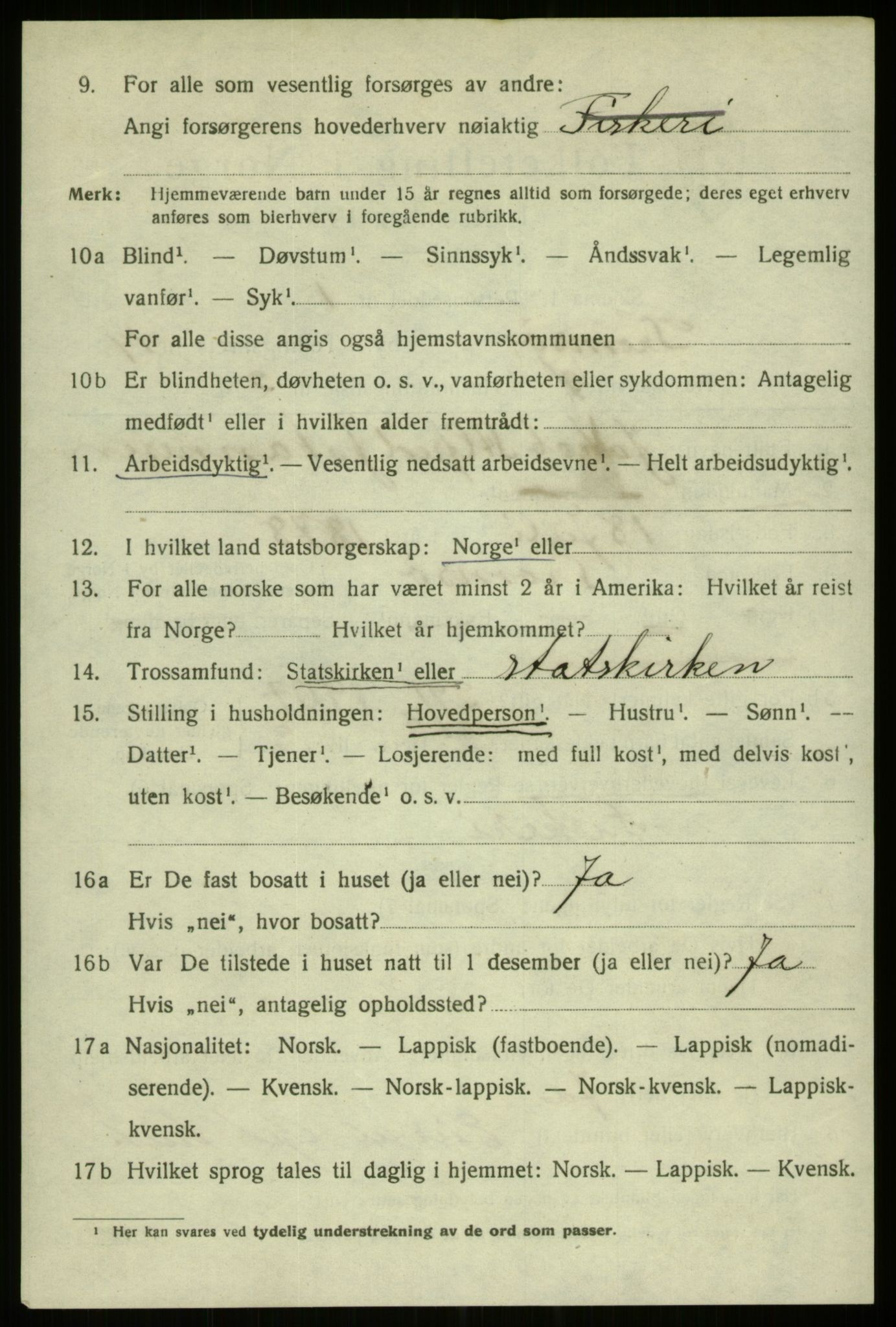 SATØ, 1920 census for Tromsø, 1920, p. 27132