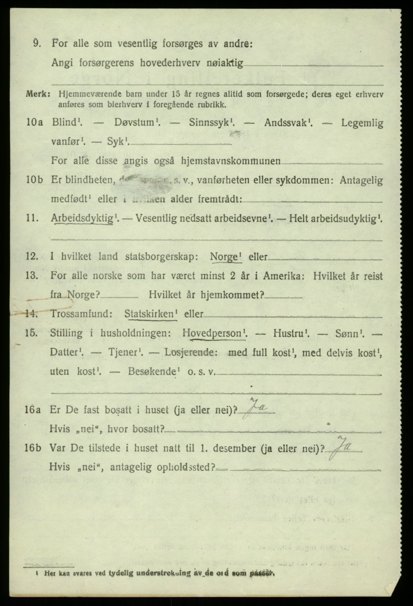 SAB, 1920 census for Åsane, 1920, p. 2002