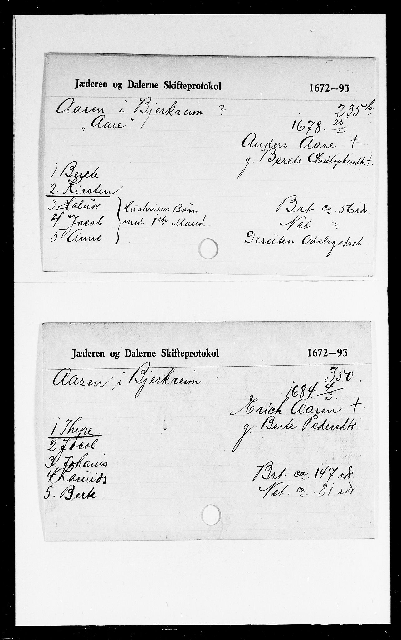 Jæren og Dalane sorenskriveri, AV/SAST-A-100306/5, 1672-1693, p. 29