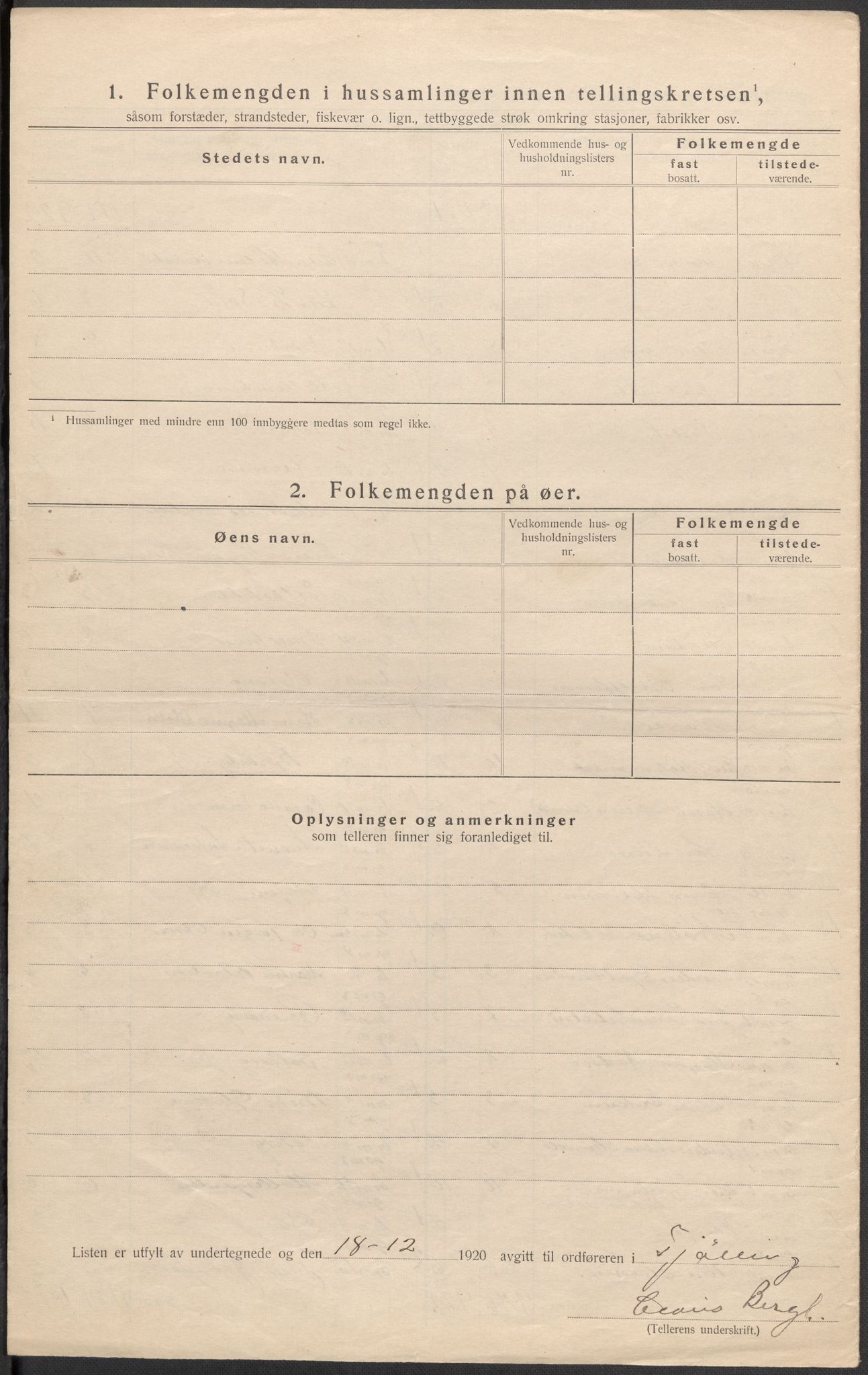 SAKO, 1920 census for Tjølling, 1920, p. 10