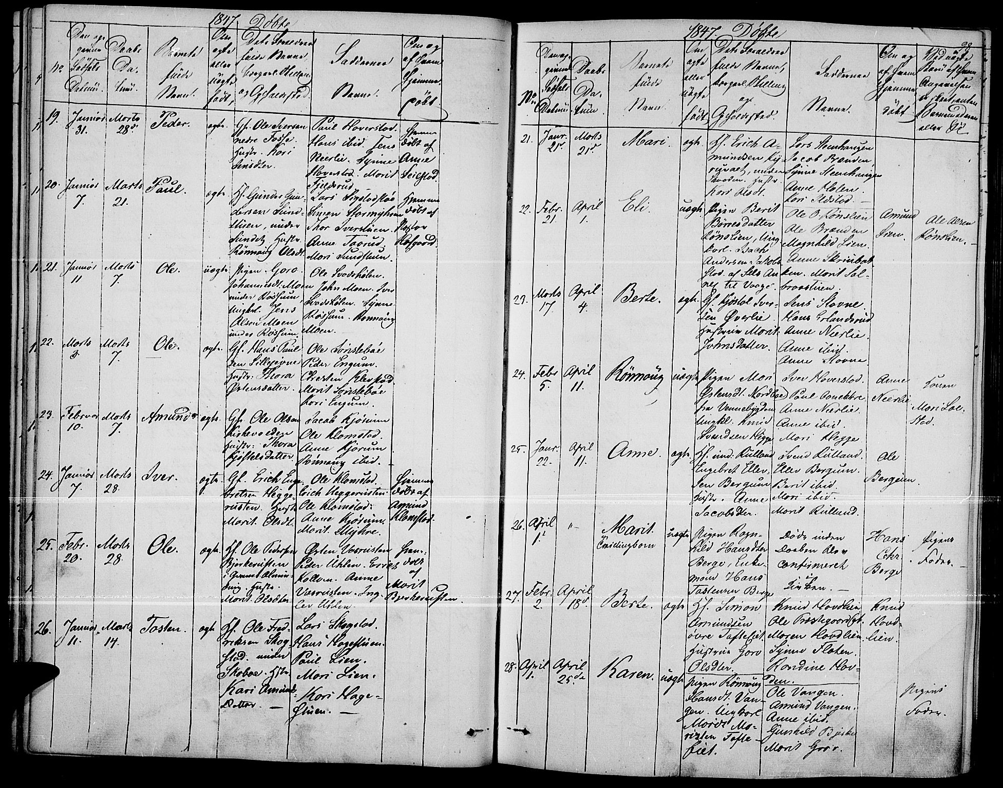 Fron prestekontor, AV/SAH-PREST-078/H/Ha/Haa/L0004: Parish register (official) no. 4, 1839-1848, p. 98